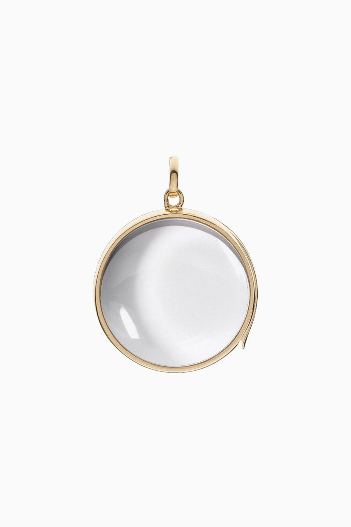 LOQUET LONDON | LARGE GOLD ROUND LOCKET - MAXFIELD LA