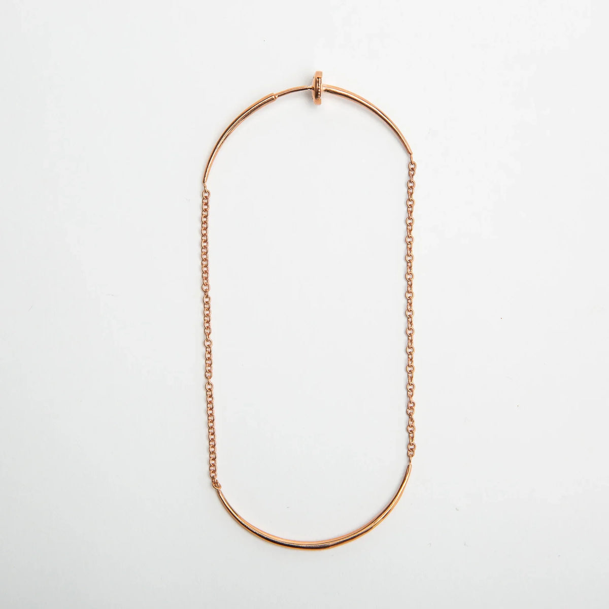 OTZAR | ROSE GOLD CHAIN THREAD EARRING
