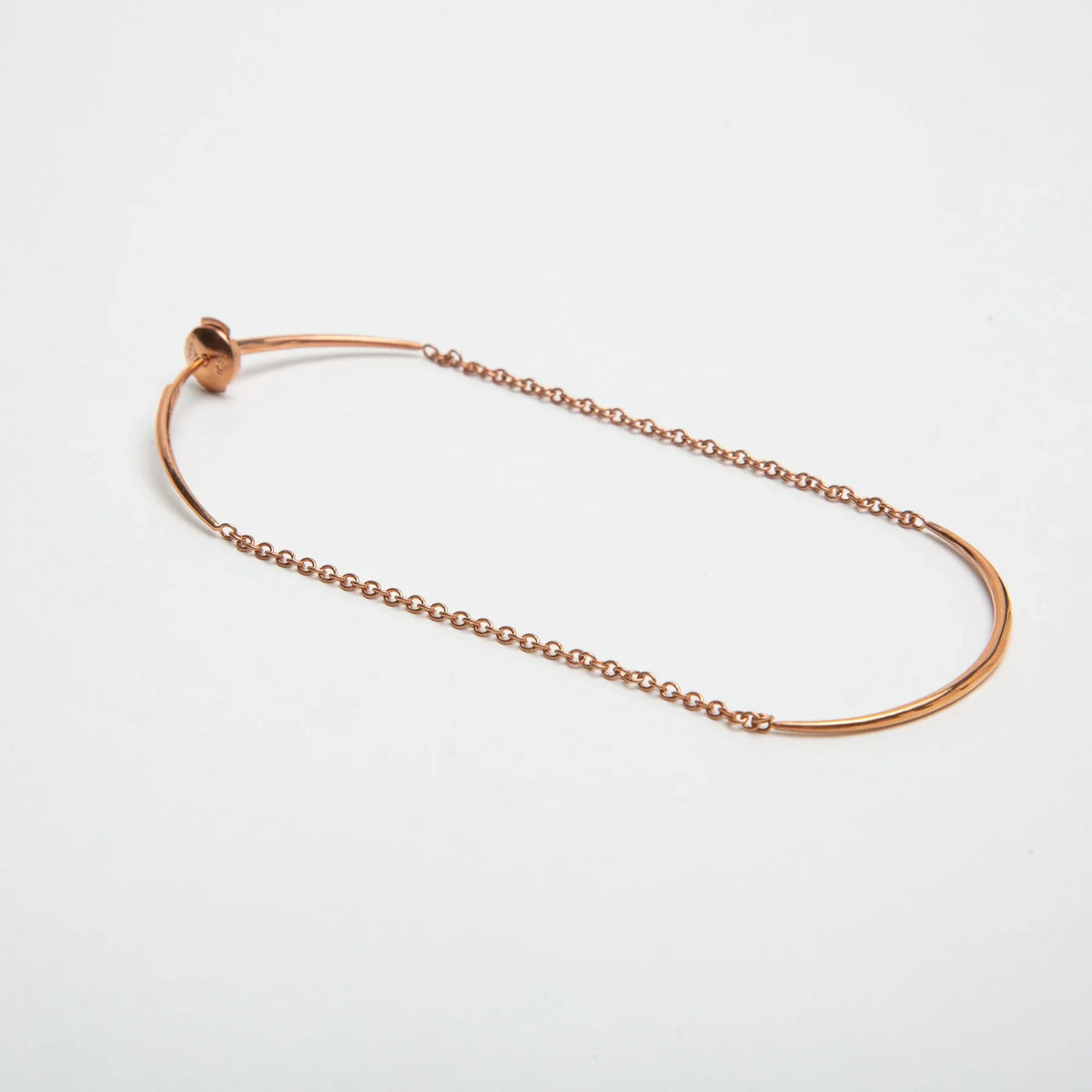 OTZAR | ROSE GOLD CHAIN THREAD EARRING