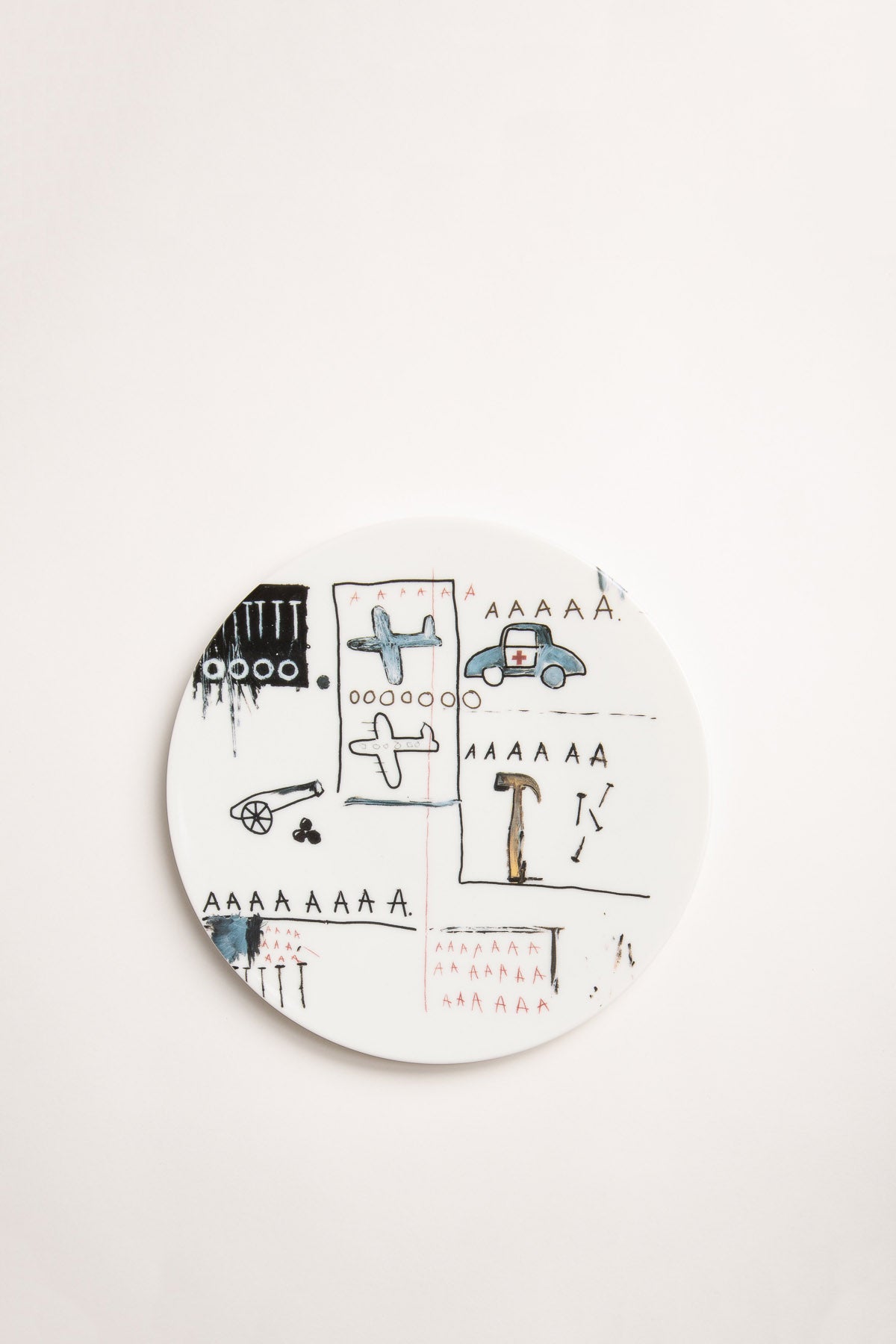 LIGNE BLANCHE | BASQUIAT "AAA" PORCELAIN PLATE