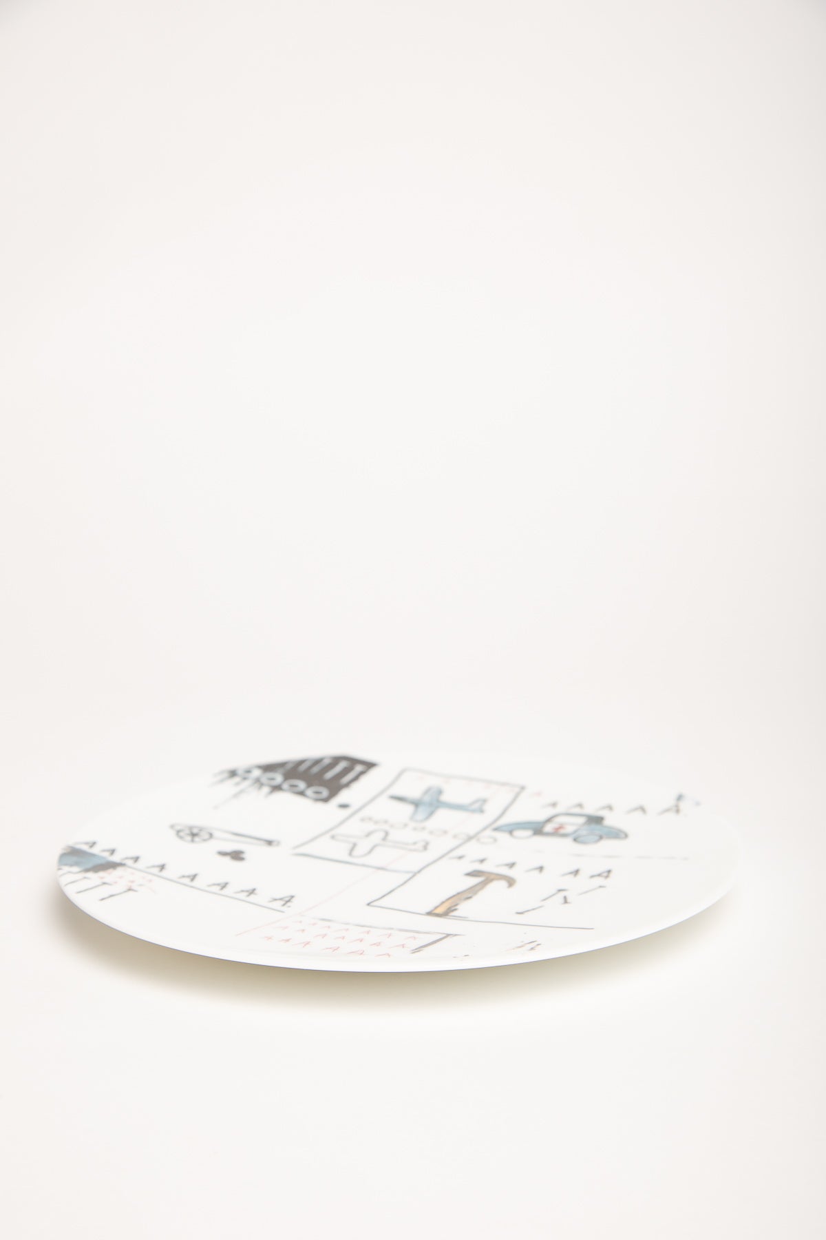 LIGNE BLANCHE | BASQUIAT "AAA" PORCELAIN PLATE