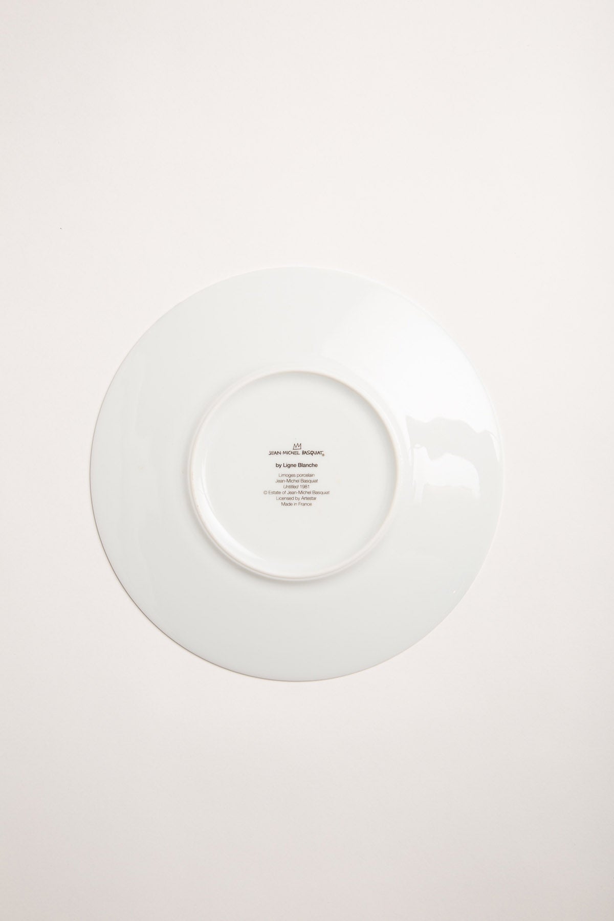 LIGNE BLANCHE | BASQUIAT "AAA" PORCELAIN PLATE