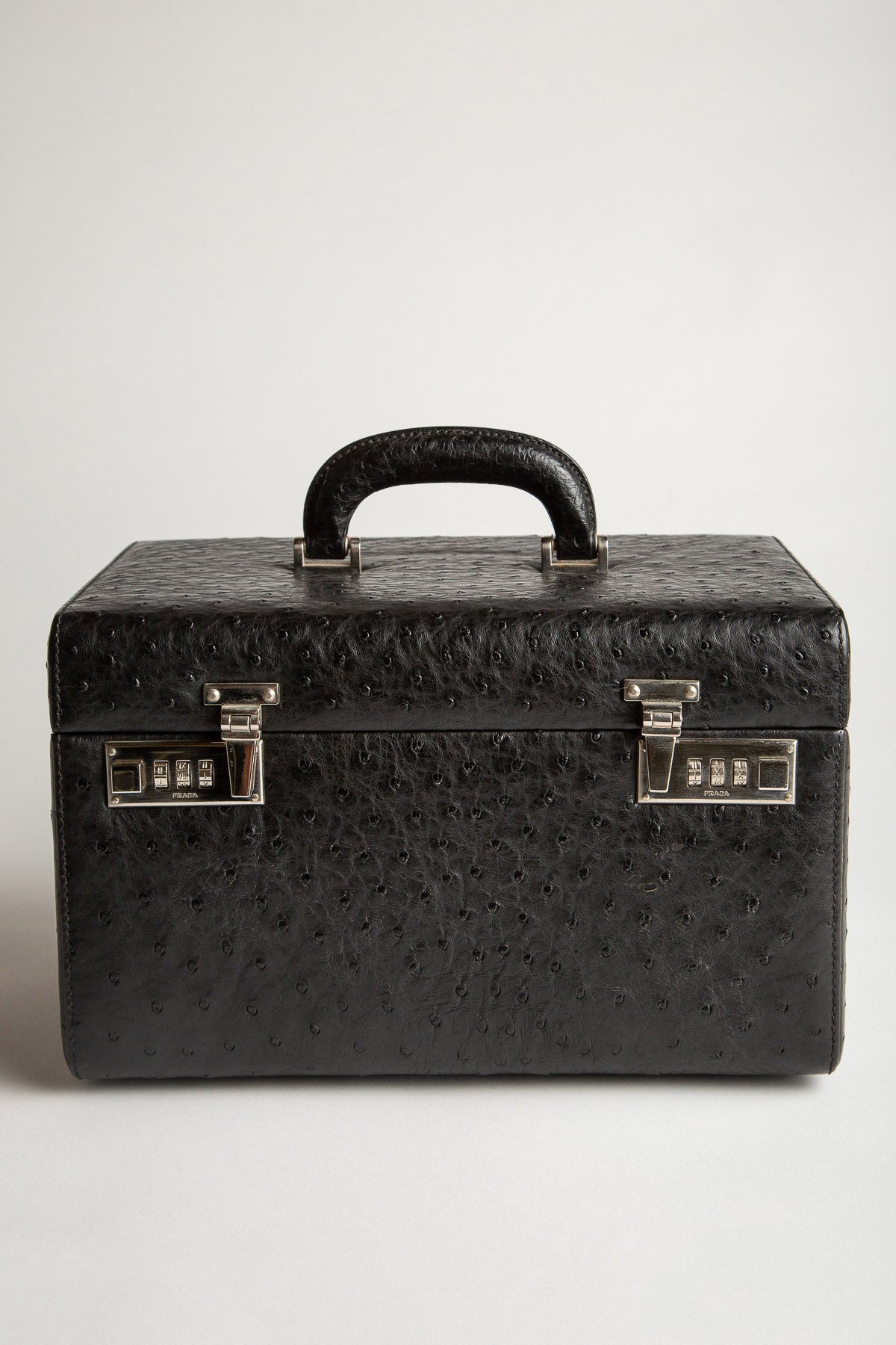 PRADA ケース ブラック PRADA | STUZZO OSTRICH BEAUTY CASE