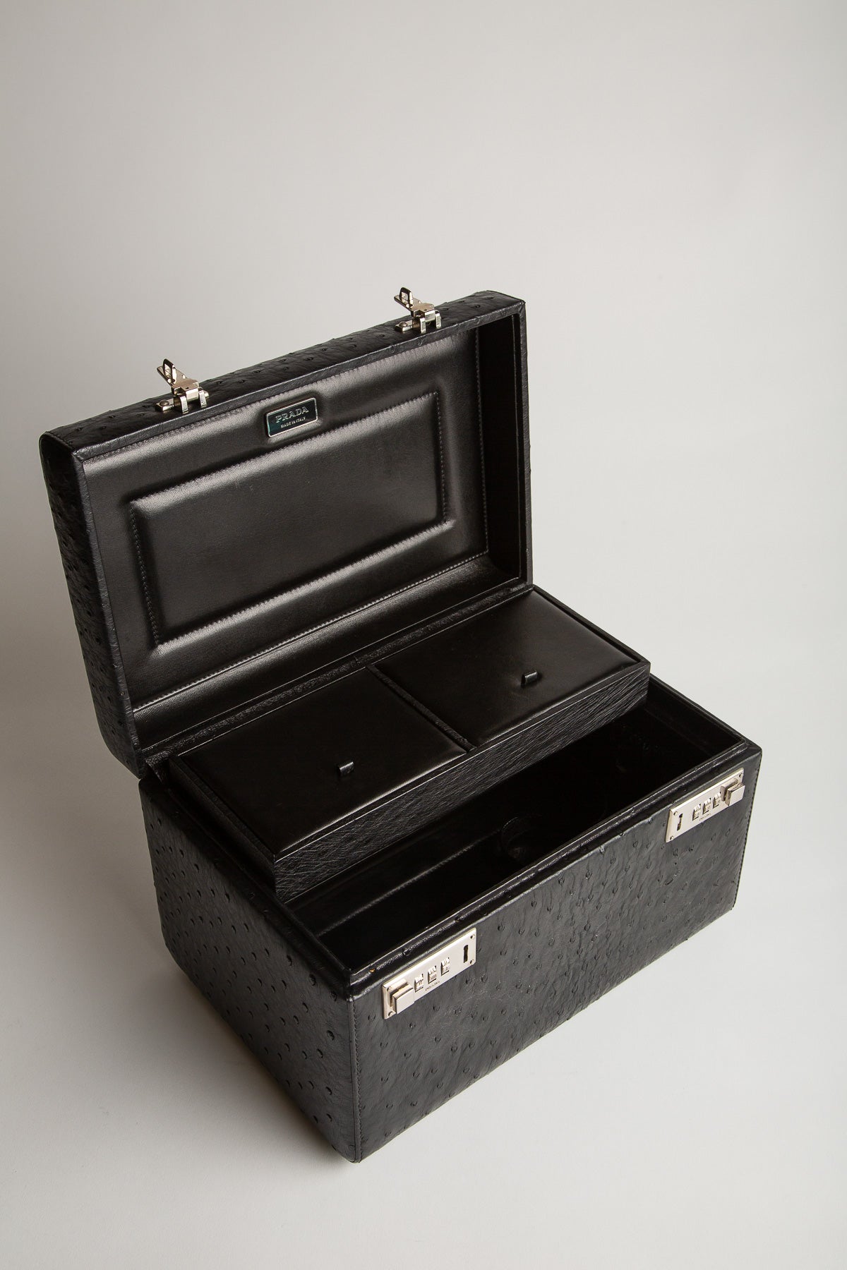 PRADA | STUZZO OSTRICH BEAUTY CASE - MAXFIELD LA