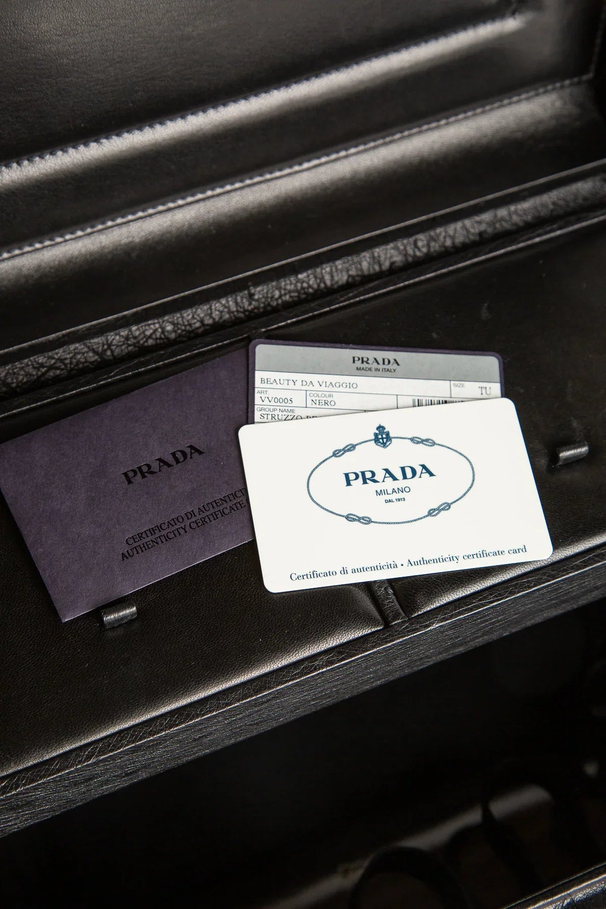 PRADA | STUZZO OSTRICH BEAUTY CASE