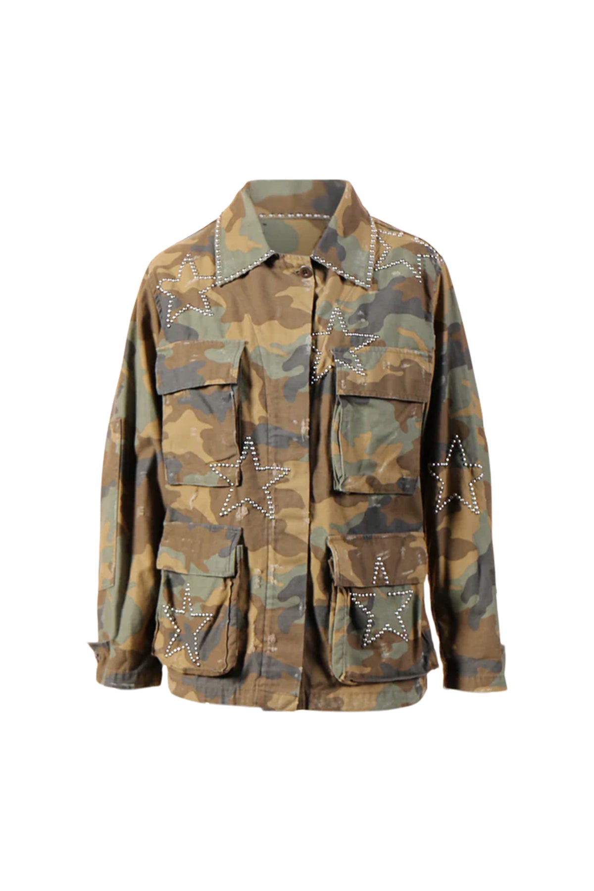 AMIRI | CAMO JACKET W/STARS
