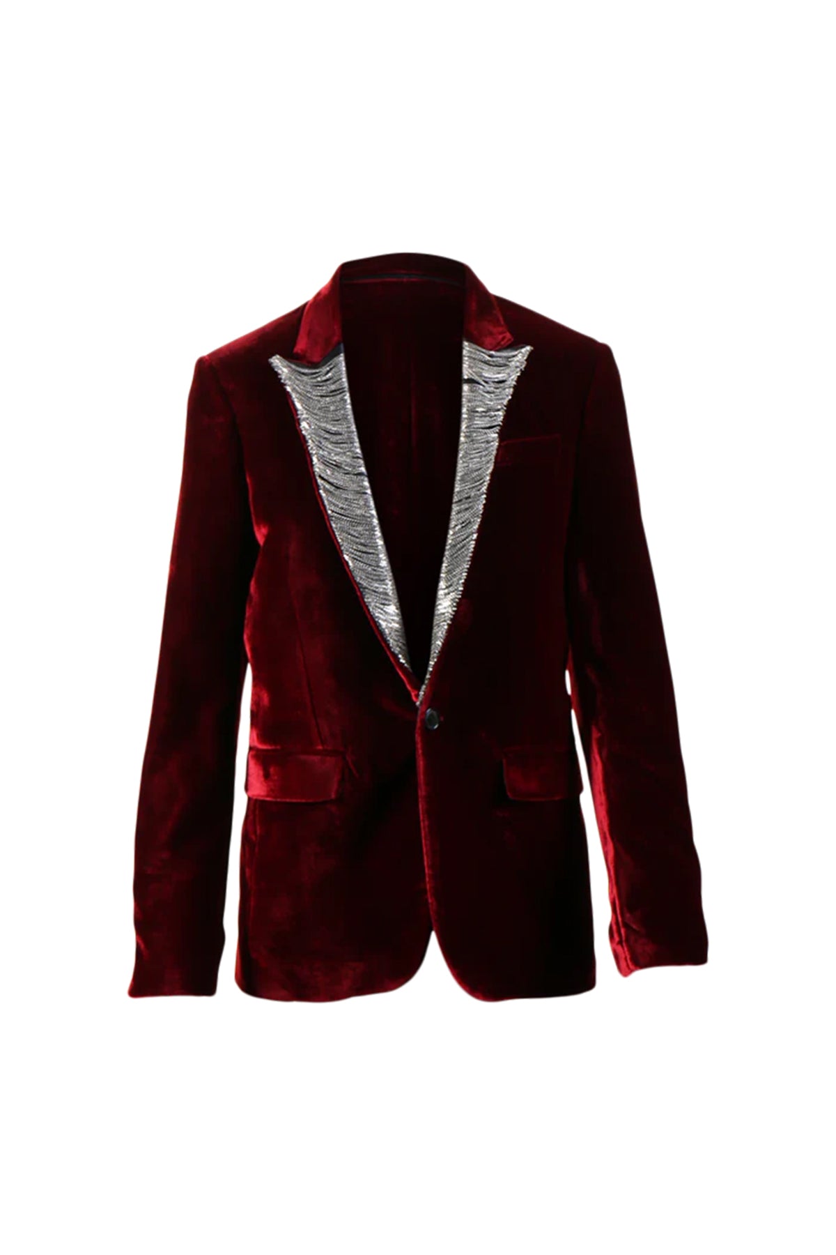 AMIRI | VELVET CHAIN BLAZER