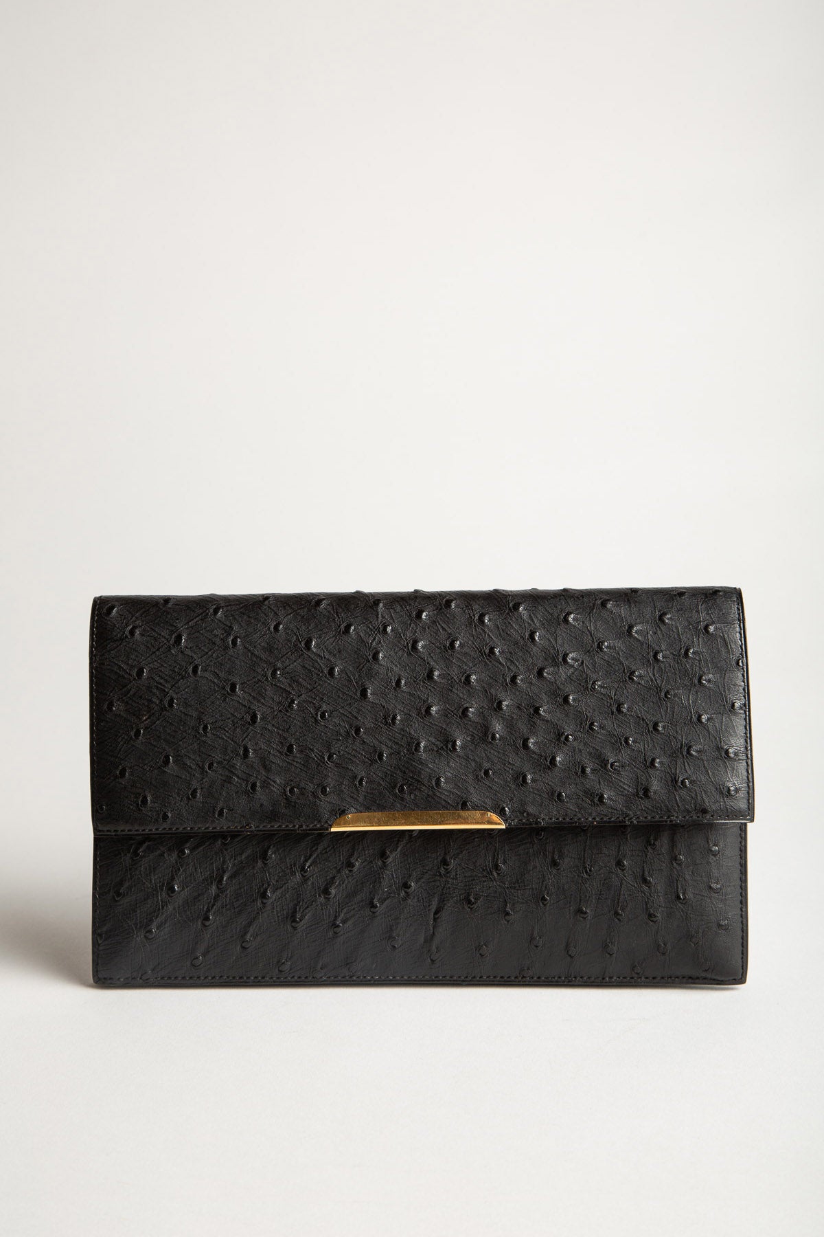 HERMÈS | 1970'S OSTRICH CLUTCH - MAXFIELD LA