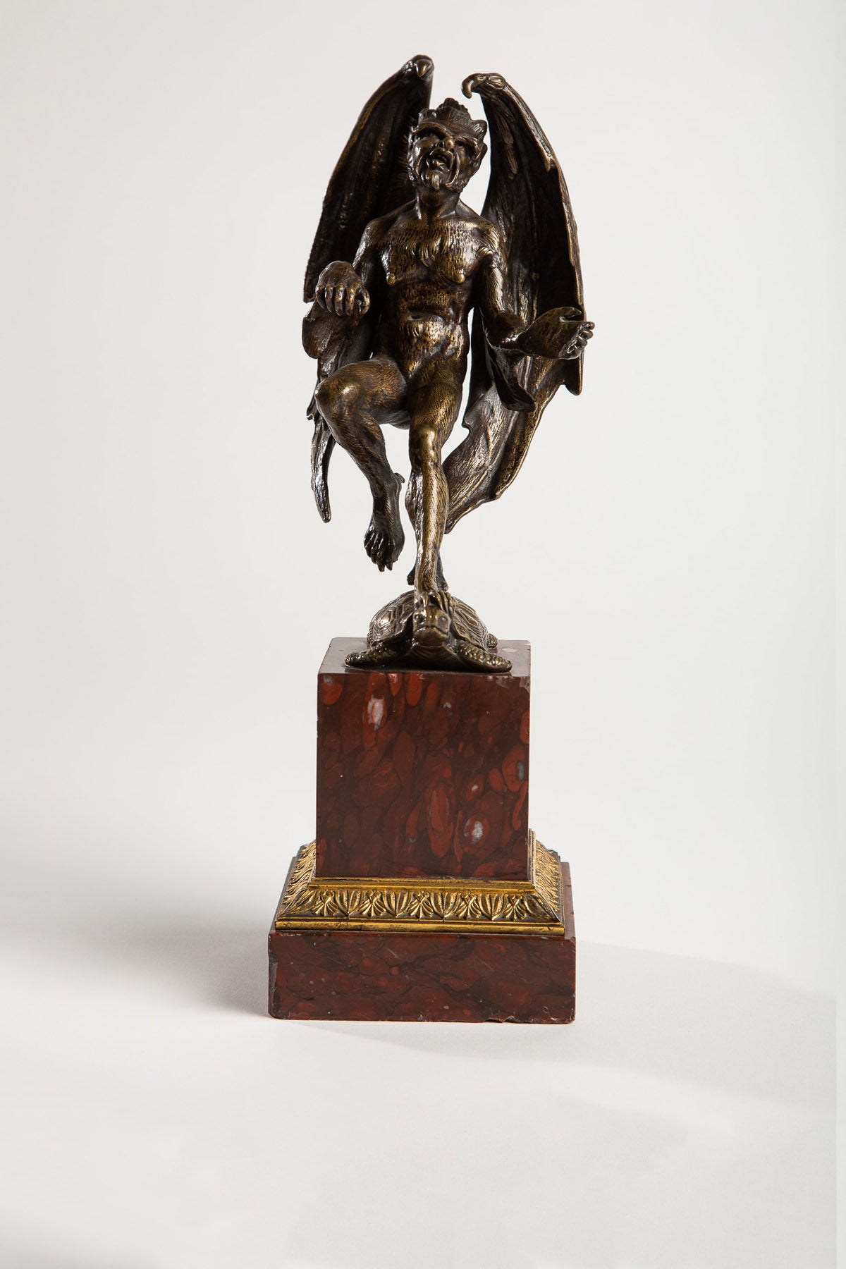 MAXFIELD PRIVATE COLLECTION | DEVIL ON TURTLE SCULPTURE