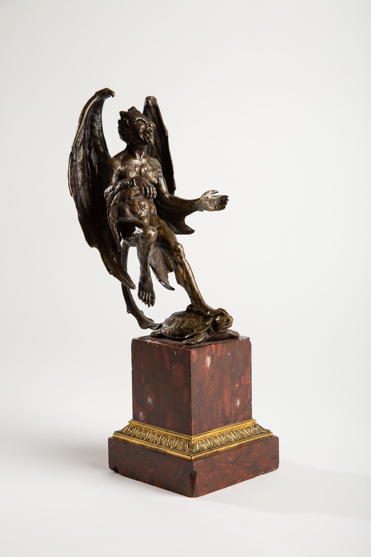 MAXFIELD PRIVATE COLLECTION | DEVIL ON TURTLE SCULPTURE