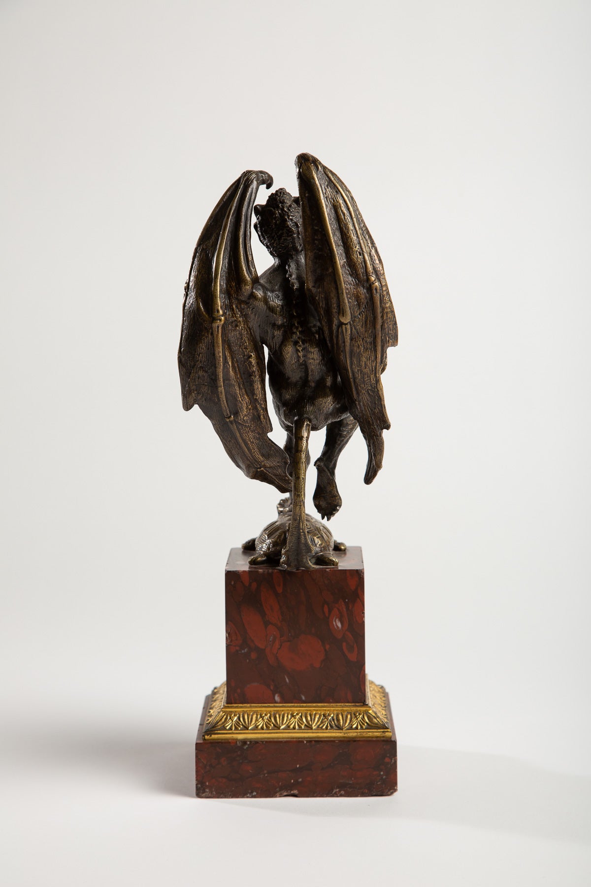 MAXFIELD PRIVATE COLLECTION | DEVIL ON TURTLE SCULPTURE