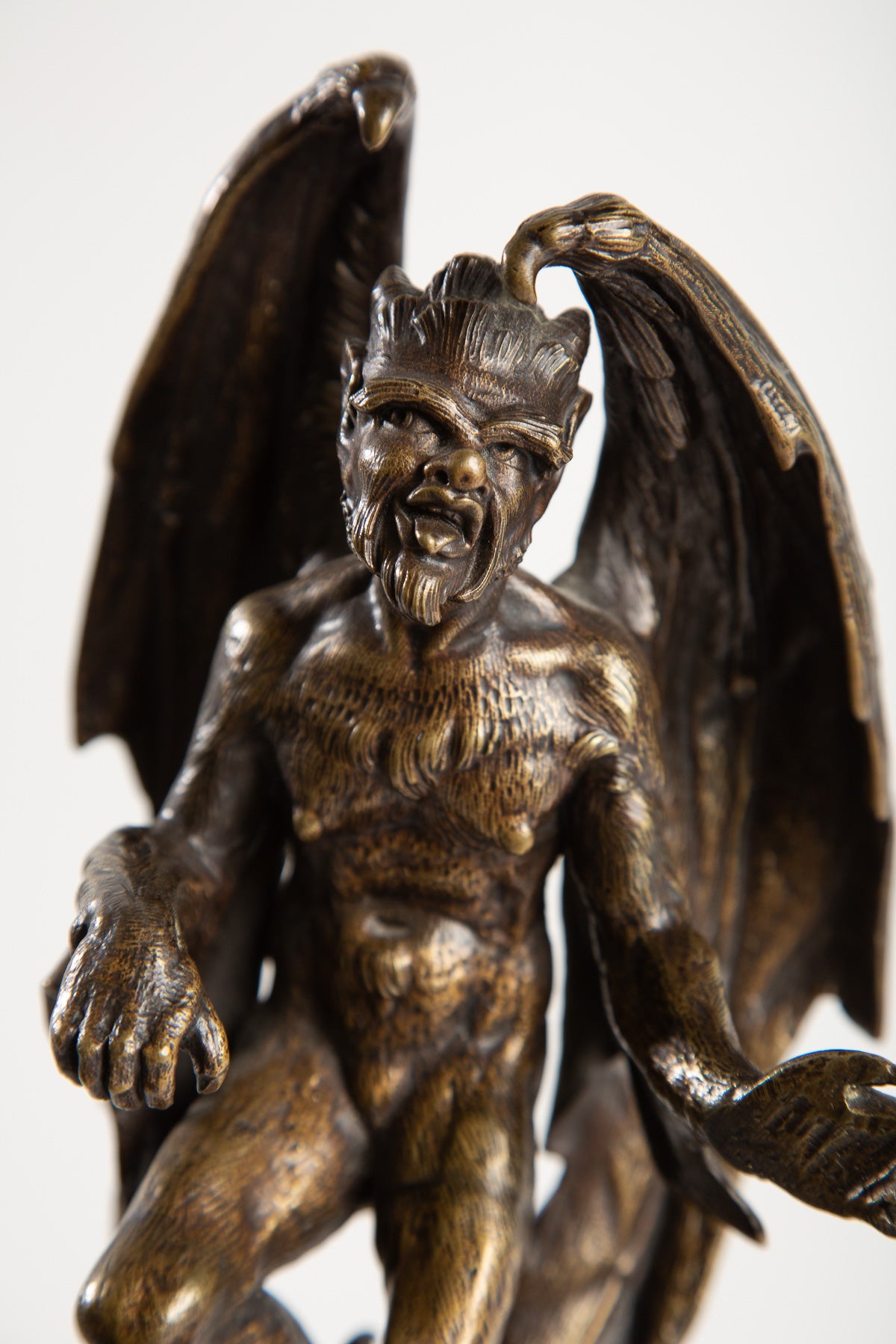 MAXFIELD PRIVATE COLLECTION | DEVIL ON TURTLE SCULPTURE