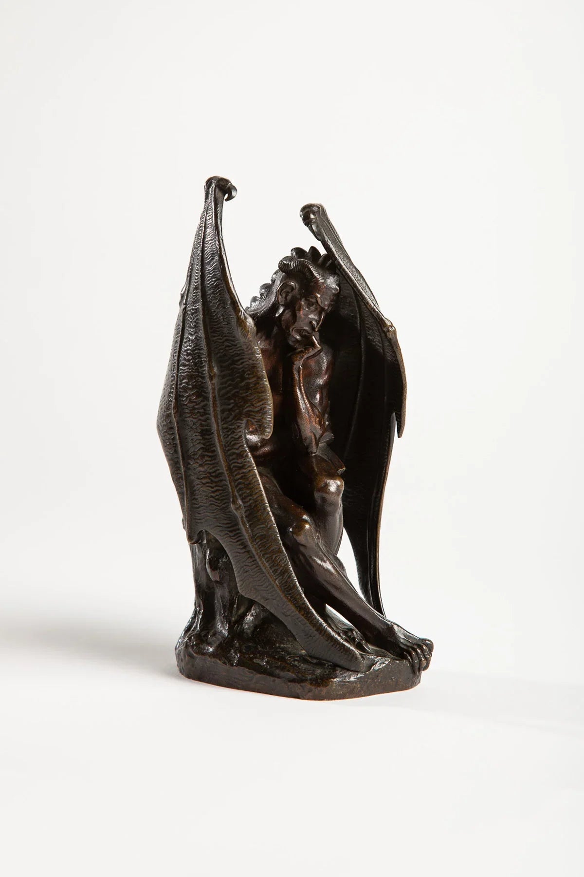 MAXFIELD PRIVATE COLLECTION | JEAN-JACQUES FEUCHÈRE 19TH CENTURY SATAN FIGURE