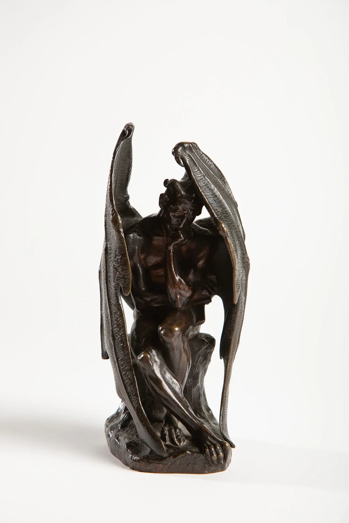 MAXFIELD PRIVATE COLLECTION | JEAN-JACQUES FEUCHÈRE 19TH CENTURY SATAN FIGURE