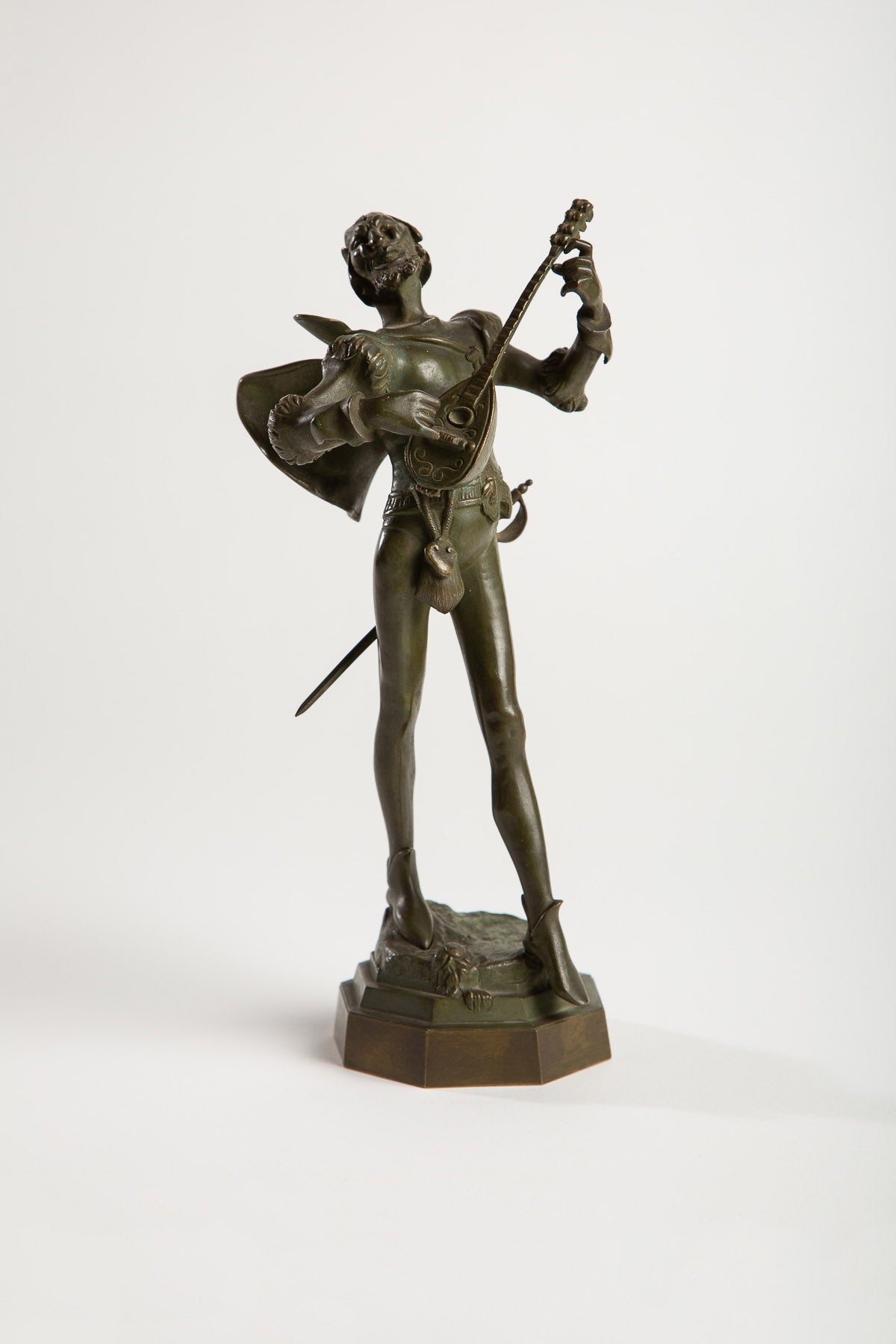 MAXFIELD PRIVATE COLLECTION | A. DE WEVER MEPHISTO WITH MANDOLIN SIGNED - MAXFIELD LA