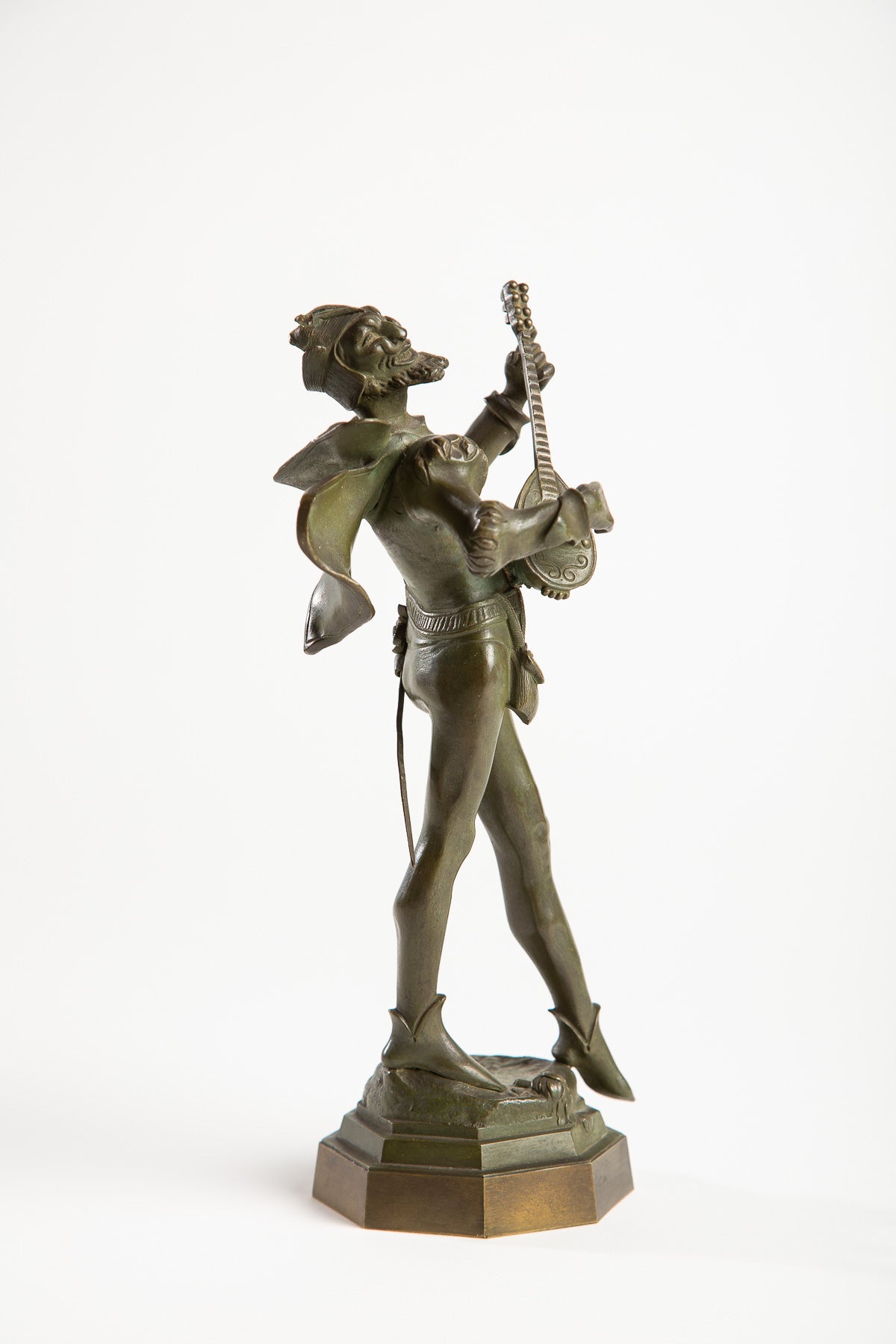 MAXFIELD PRIVATE COLLECTION | A. DE WEVER MEPHISTO WITH MANDOLIN SIGNED - MAXFIELD LA