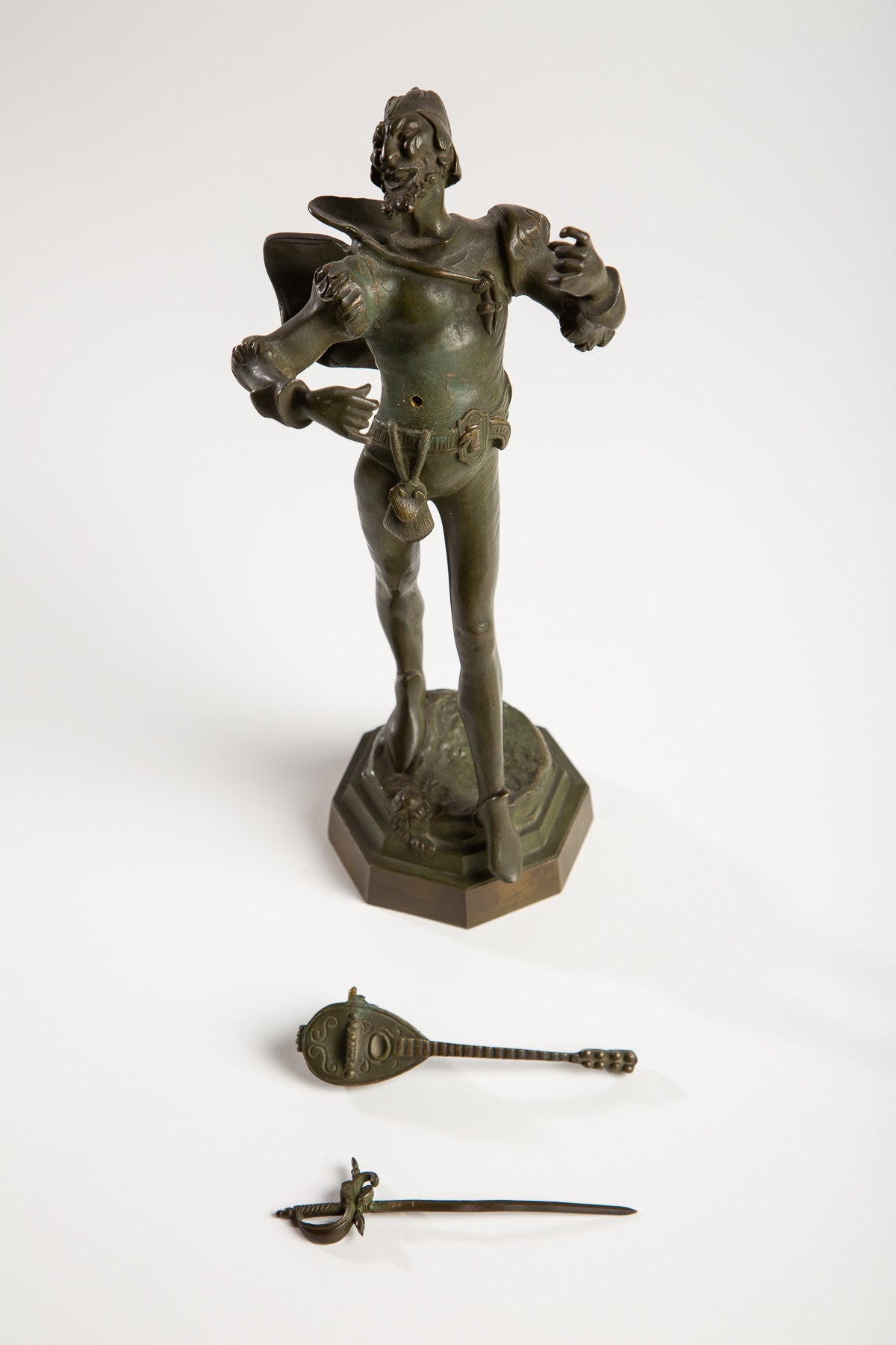 MAXFIELD PRIVATE COLLECTION | A. DE WEVER MEPHISTO WITH MANDOLIN SIGNED - MAXFIELD LA