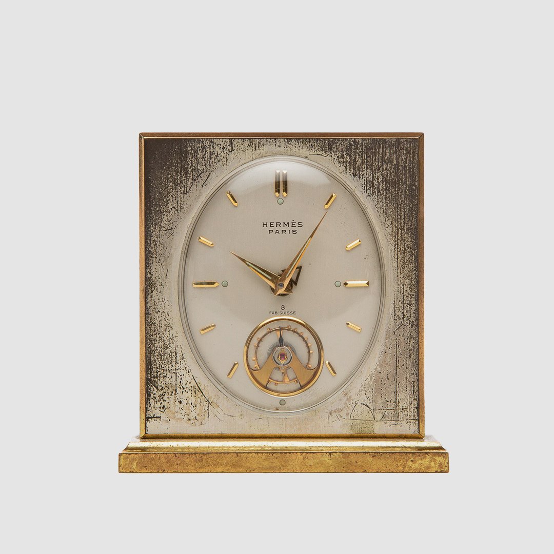 HERMÈS | 1960'S DESK CLOCK - MAXFIELD LA