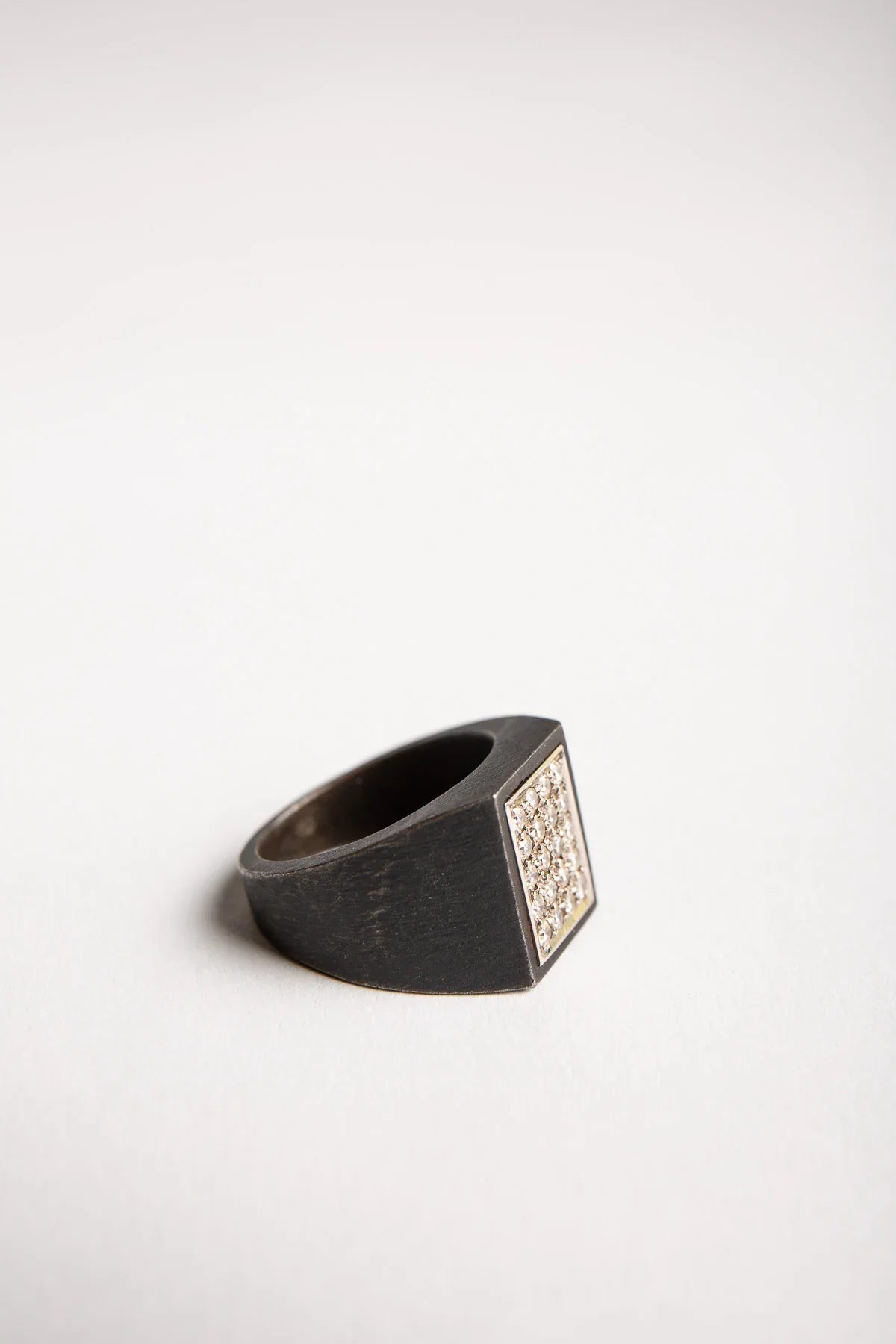 MARSH | VINTAGE SQUARE PAVE DIAMOND RING