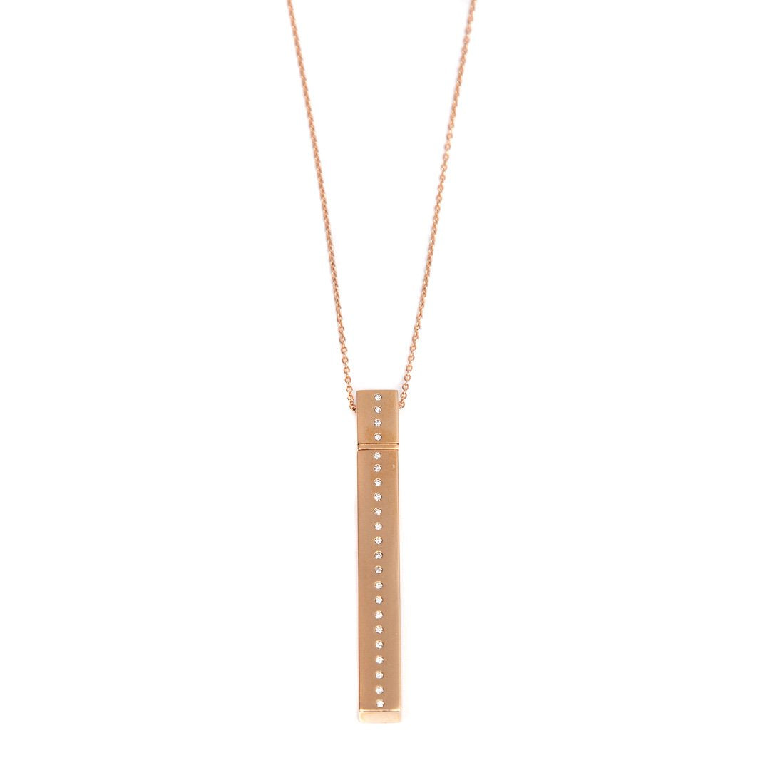 DIANE KORDAS | GOLD AND DIAMOND PERFUME BOTTLE NECKLACE