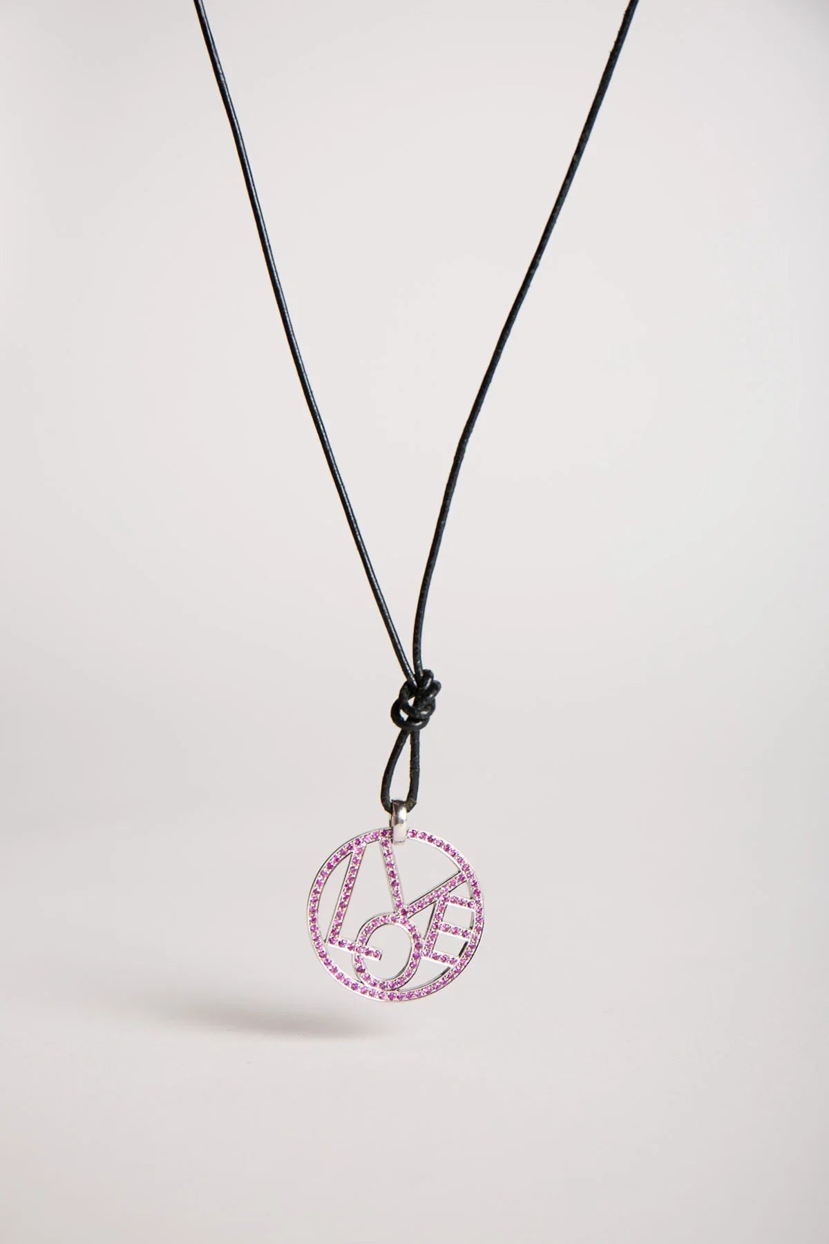 MAXFIELD PRIVATE COLLECTION | PINK SAPPHIRE LOVE NECKLACE