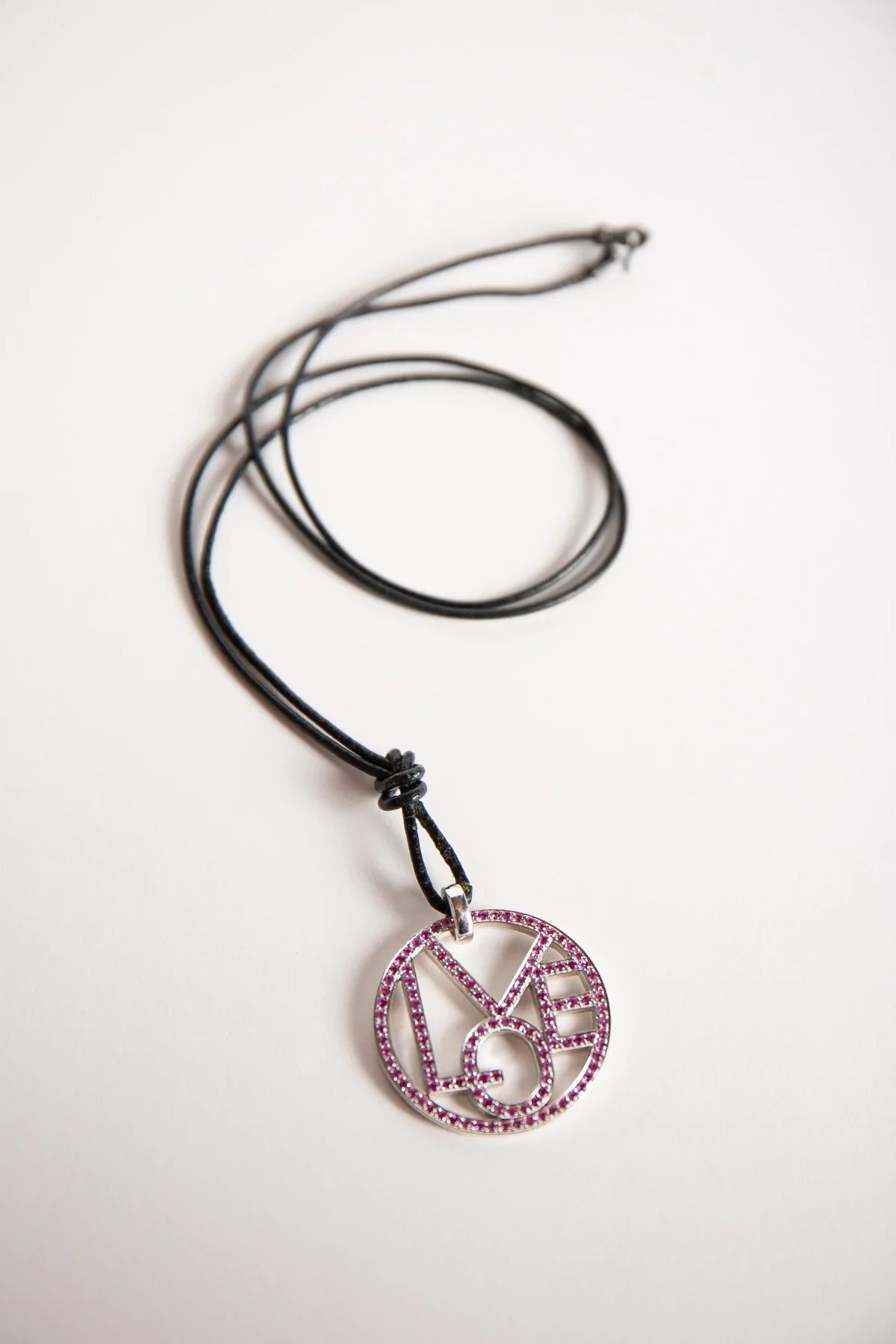 MAXFIELD PRIVATE COLLECTION | PINK SAPPHIRE LOVE NECKLACE