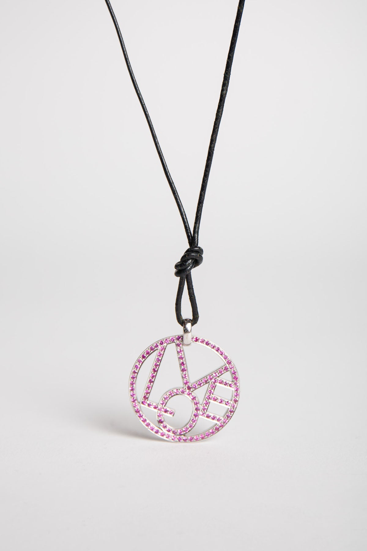 MAXFIELD PRIVATE COLLECTION | PINK SAPPHIRE LOVE NECKLACE