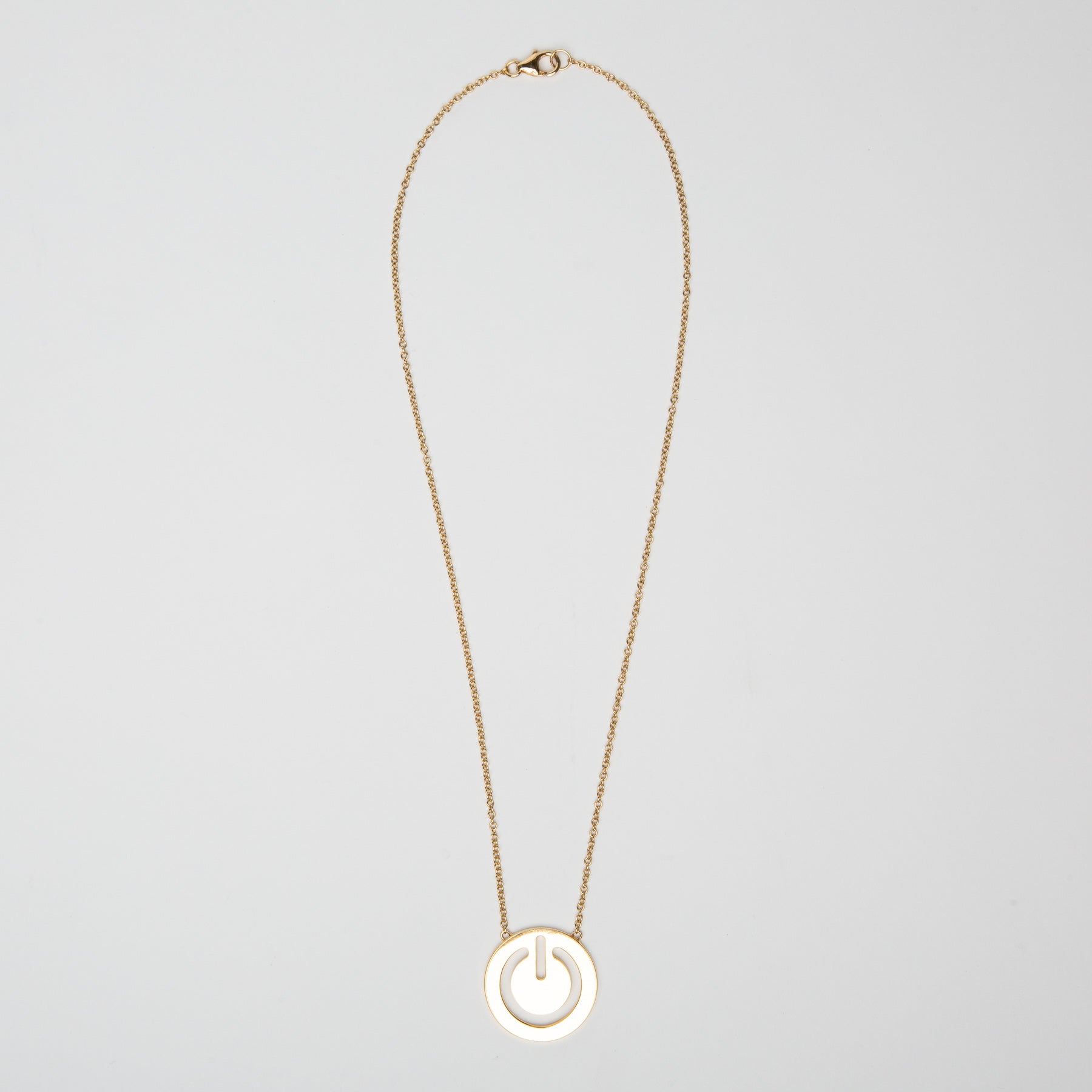 SARAH JANE WILDE | GOLD RESET SYMBOL NECKLACE