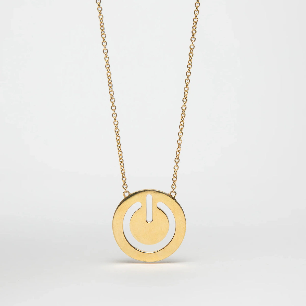 SARAH JANE WILDE | GOLD RESET SYMBOL NECKLACE