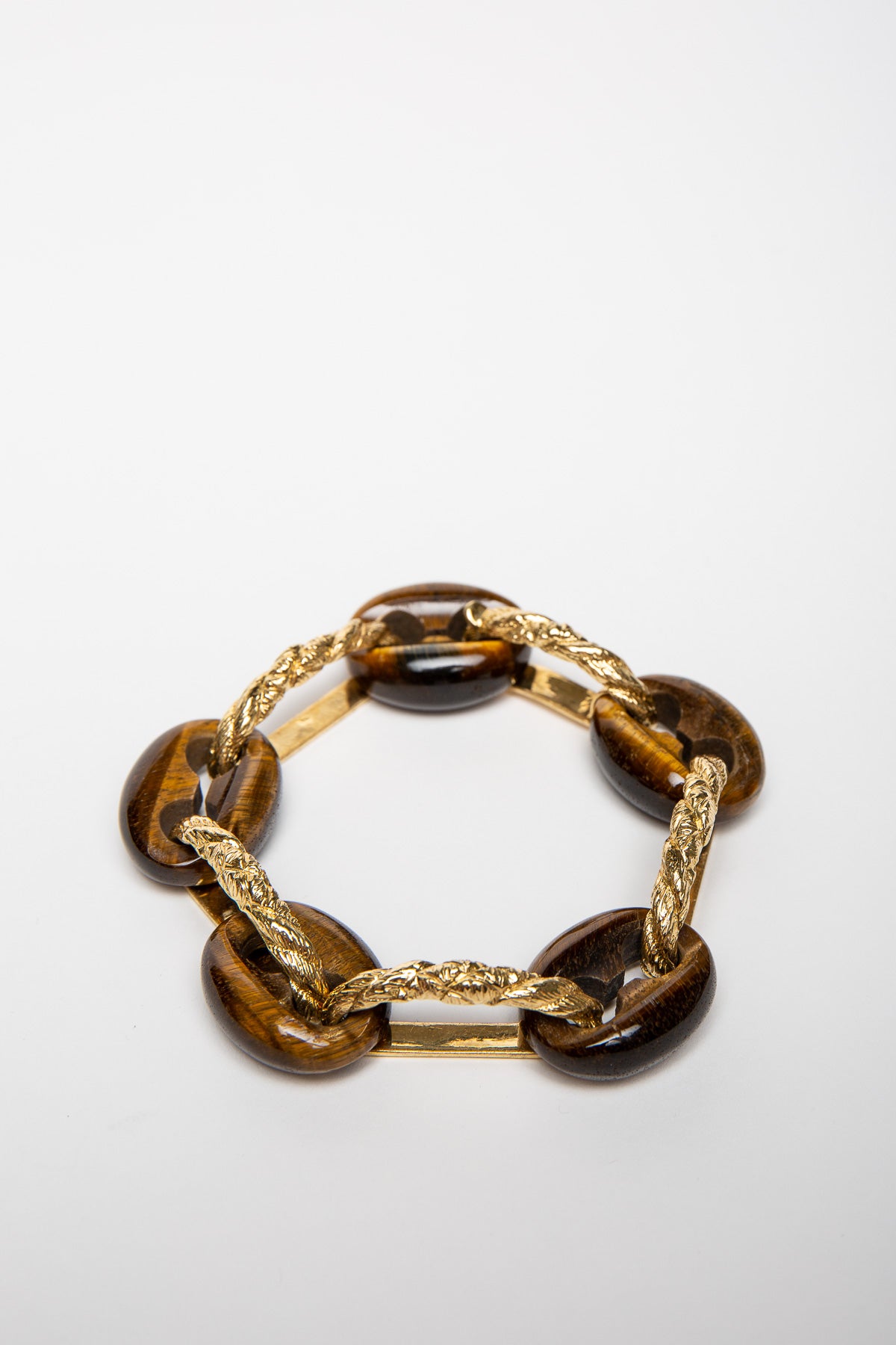 SARAH JANE WILDE | TIGERS EYE LINK BRACELET