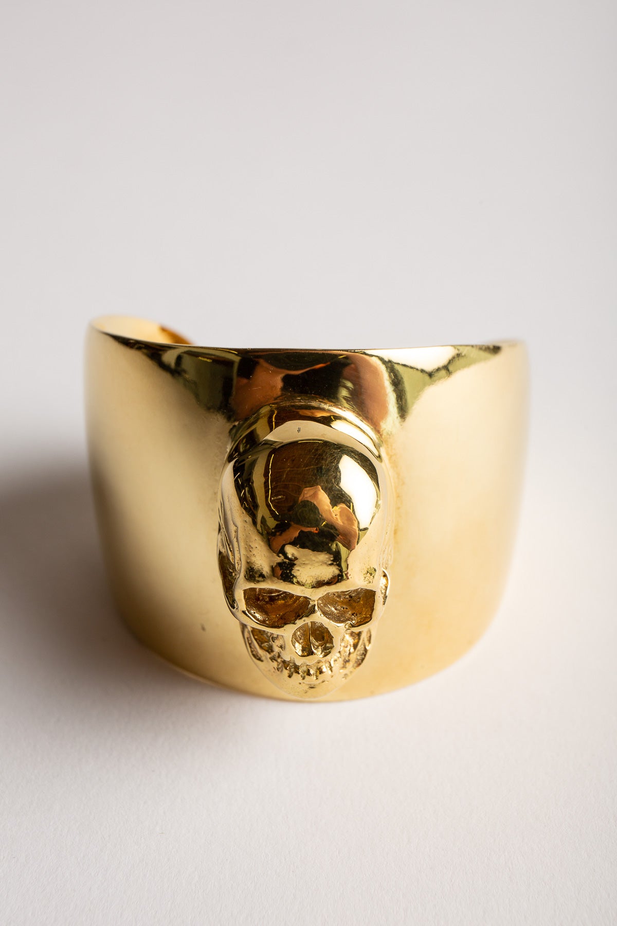 TOM BINNS | LARGE GOLD SKULL CUFF - MAXFIELD LA