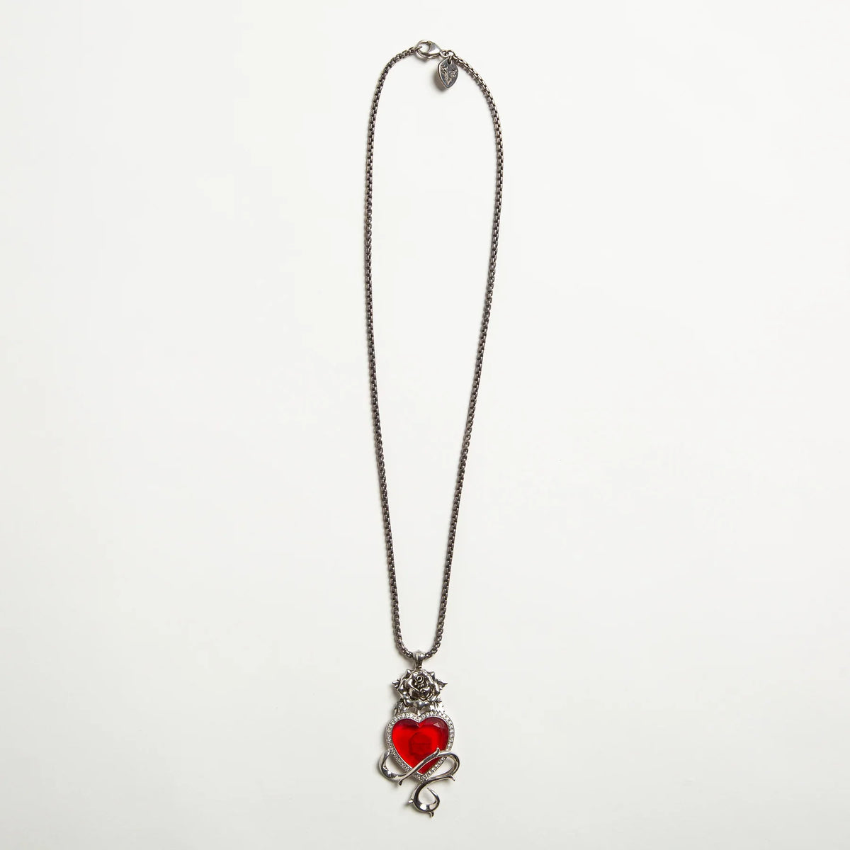 STEPHEN WEBSTER | GARNET DIAMOND HEART PENDANT