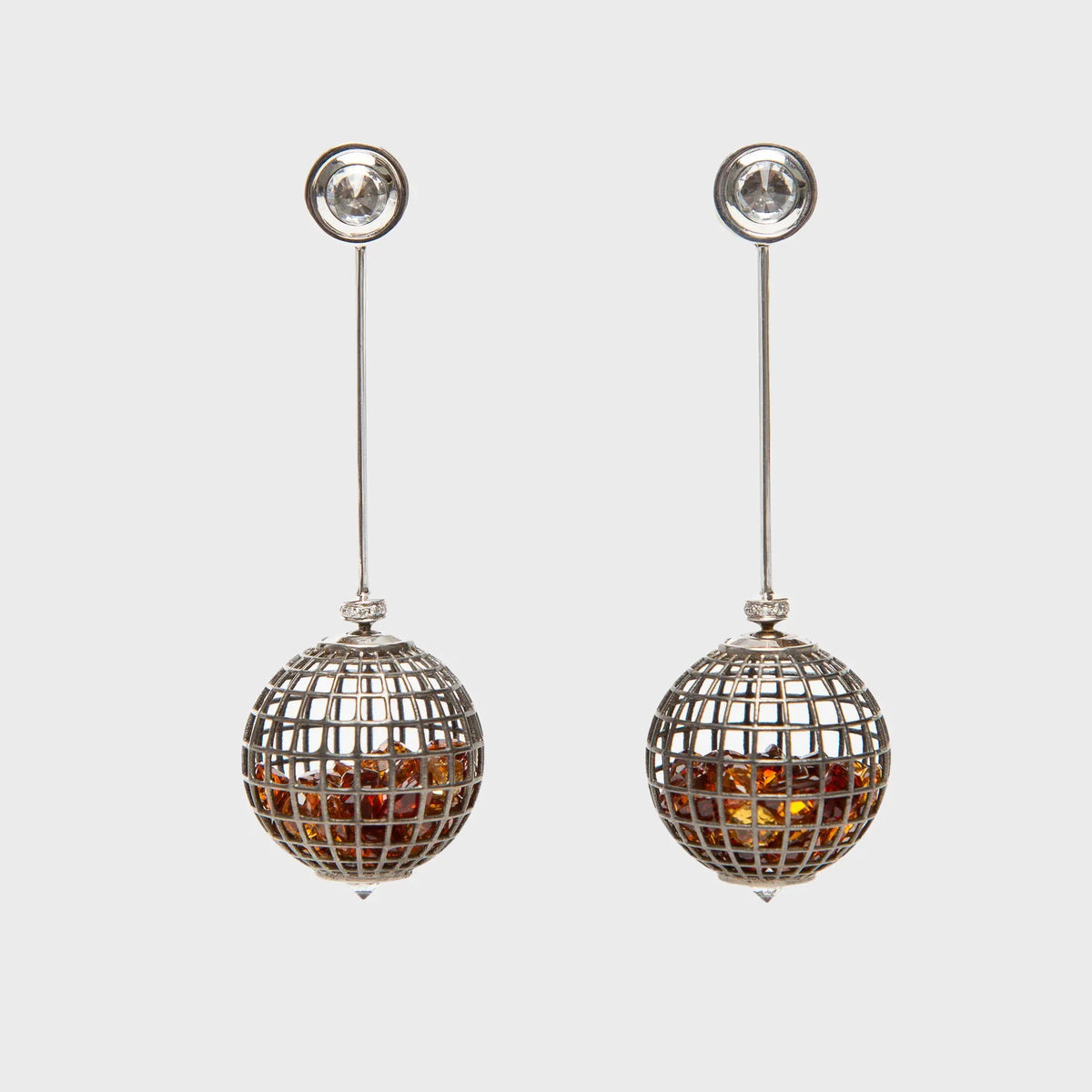 ROULE | PENDULUM SHAKER GLOBE EARRINGS