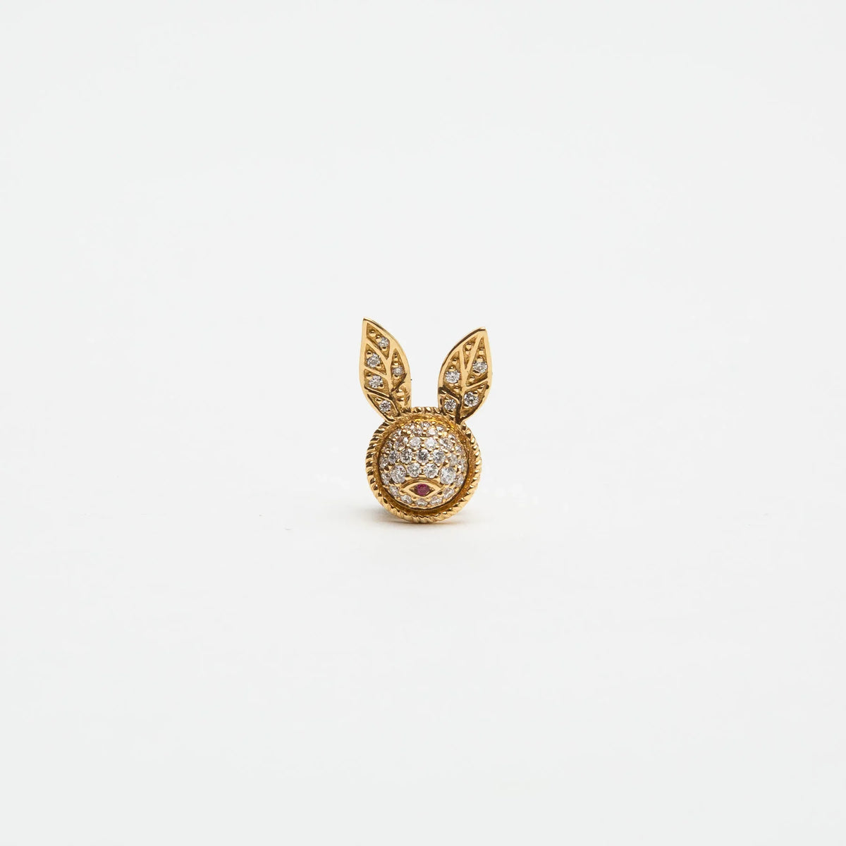 YVONNE LEON | GOLD & DIAMOND BUNNY EARRING