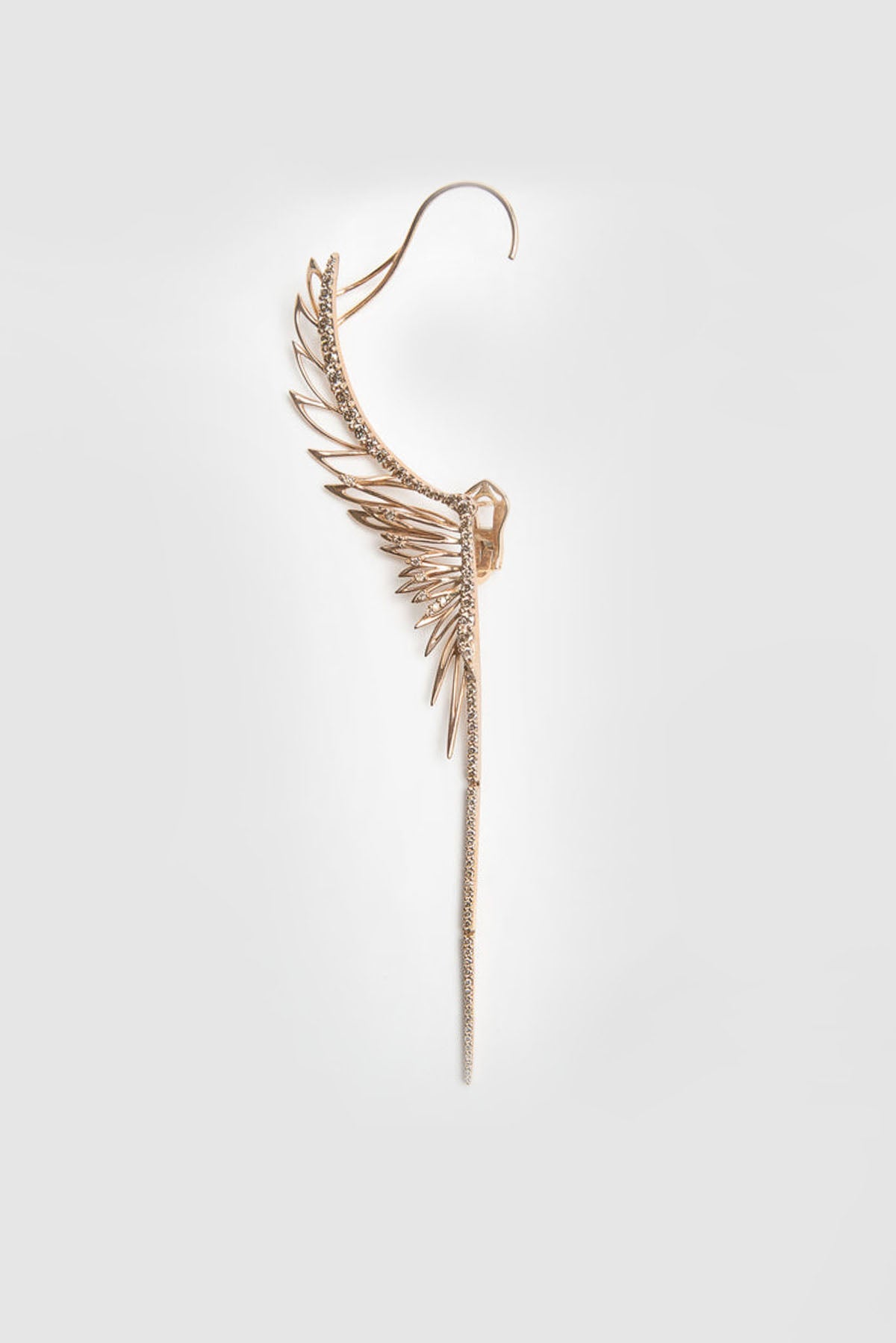 CRISTINA ORTIZ | BROWN DIAMOND WINGED EARRINGS