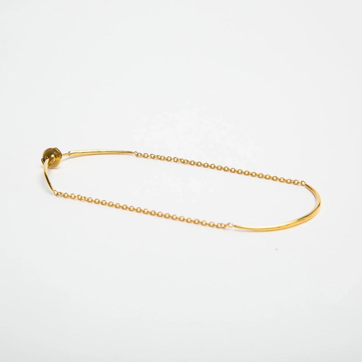 OTZAR | ROSE GOLD CHAIN THREAD EARRING