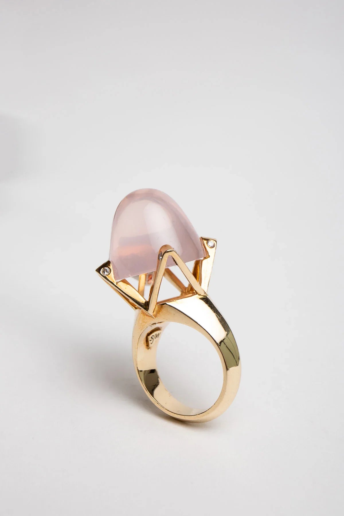 SARAH JANE WILDE | ROSE QUARTZ RING
