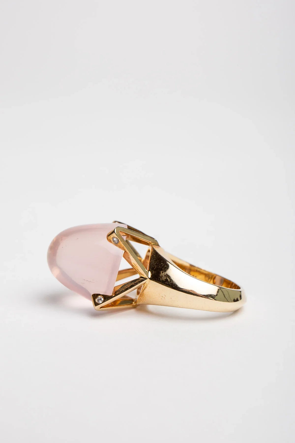 SARAH JANE WILDE | ROSE QUARTZ RING