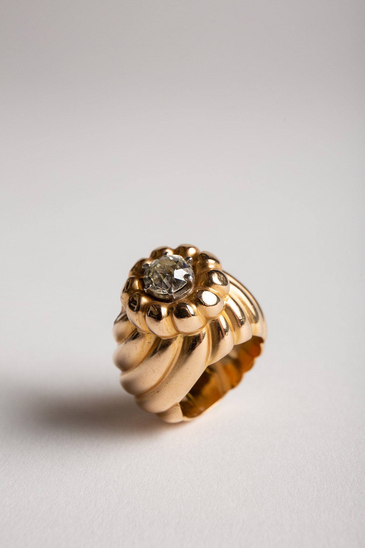 MAXFIELD PRIVATE COLLECTION | 1950'S FRENCH DIAMOND DOME RING - MAXFIELD LA