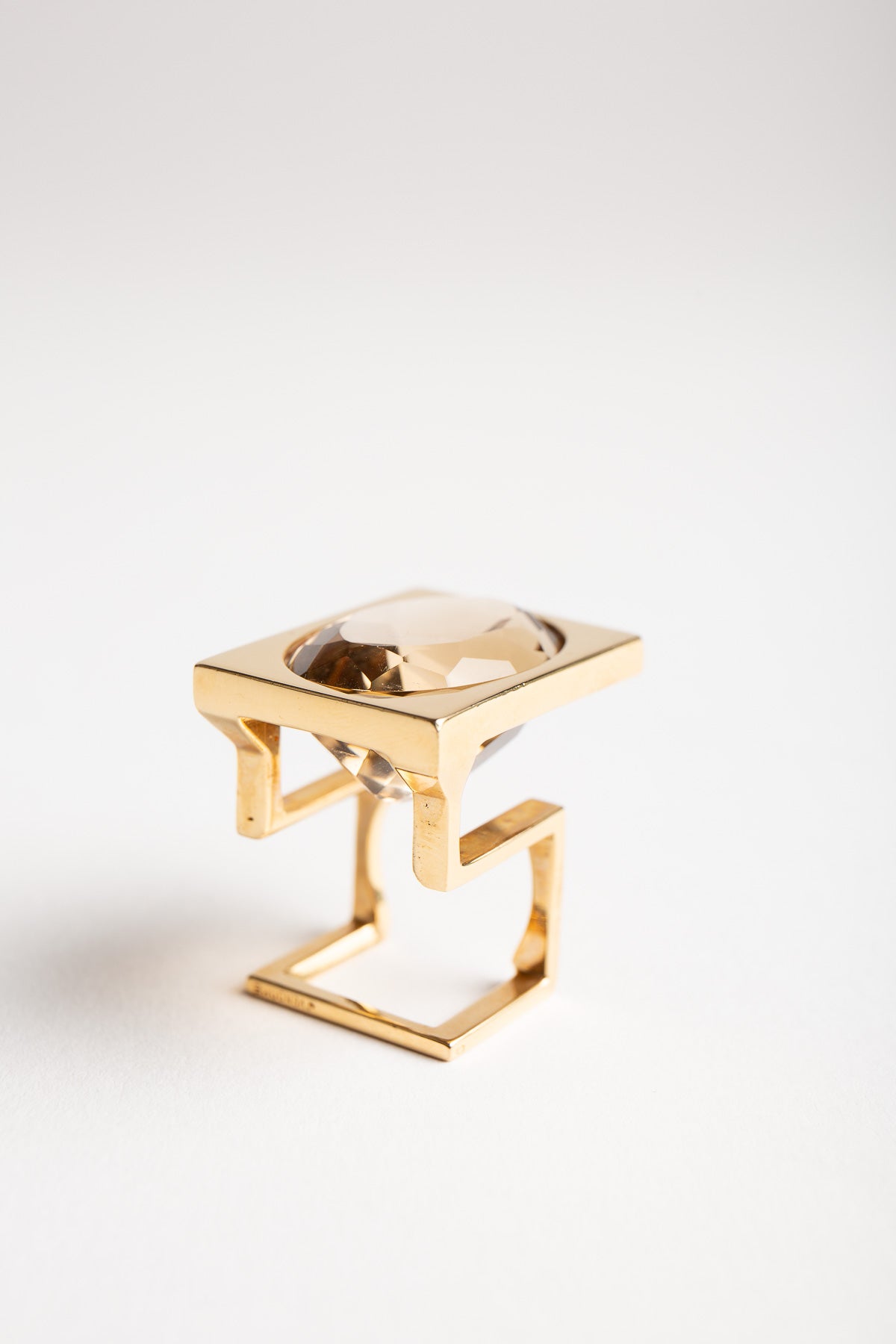 JEAN VENDOME | 1970'S RUTILATED QUARTZ RING