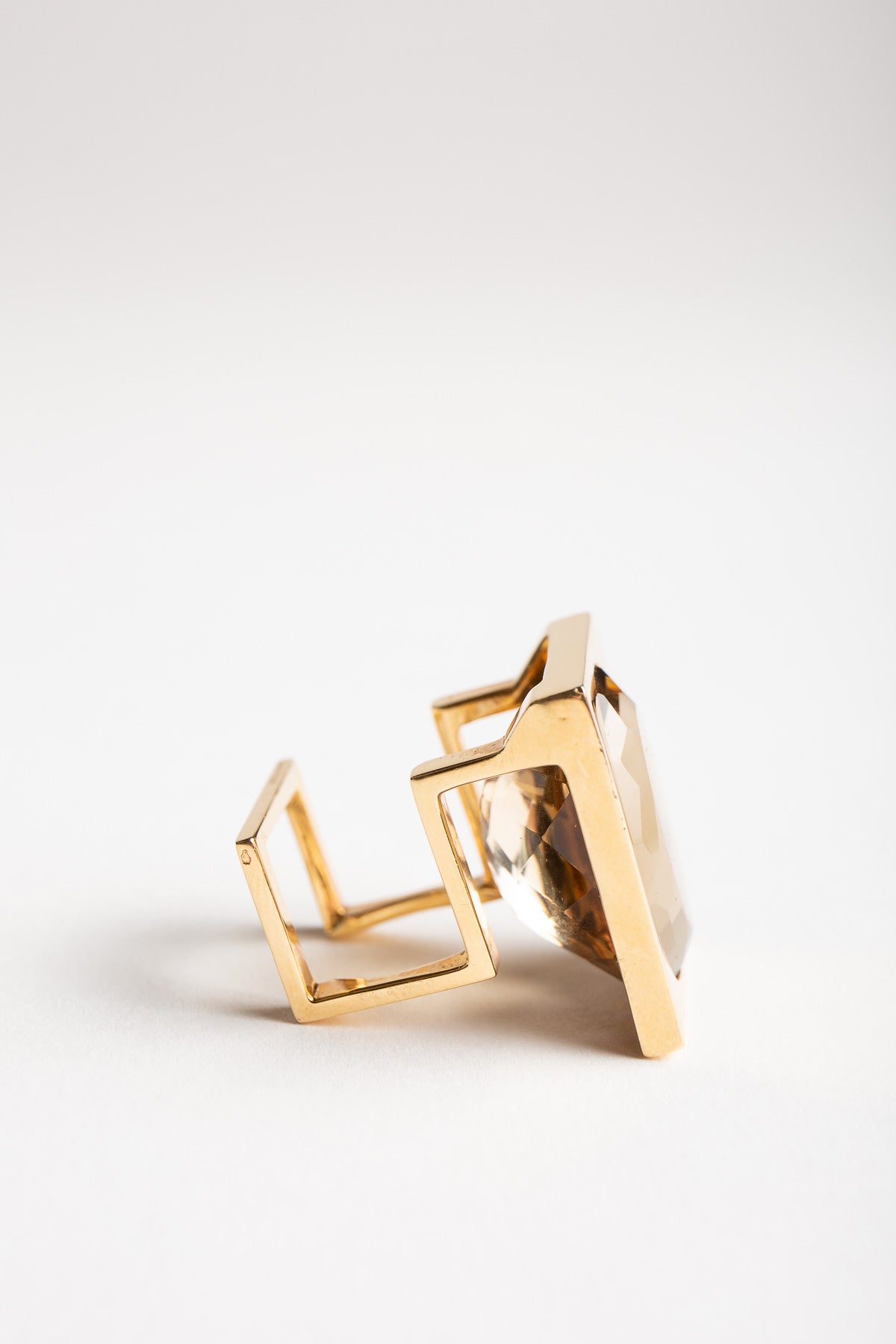 JEAN VENDOME | 1970'S RUTILATED QUARTZ RING