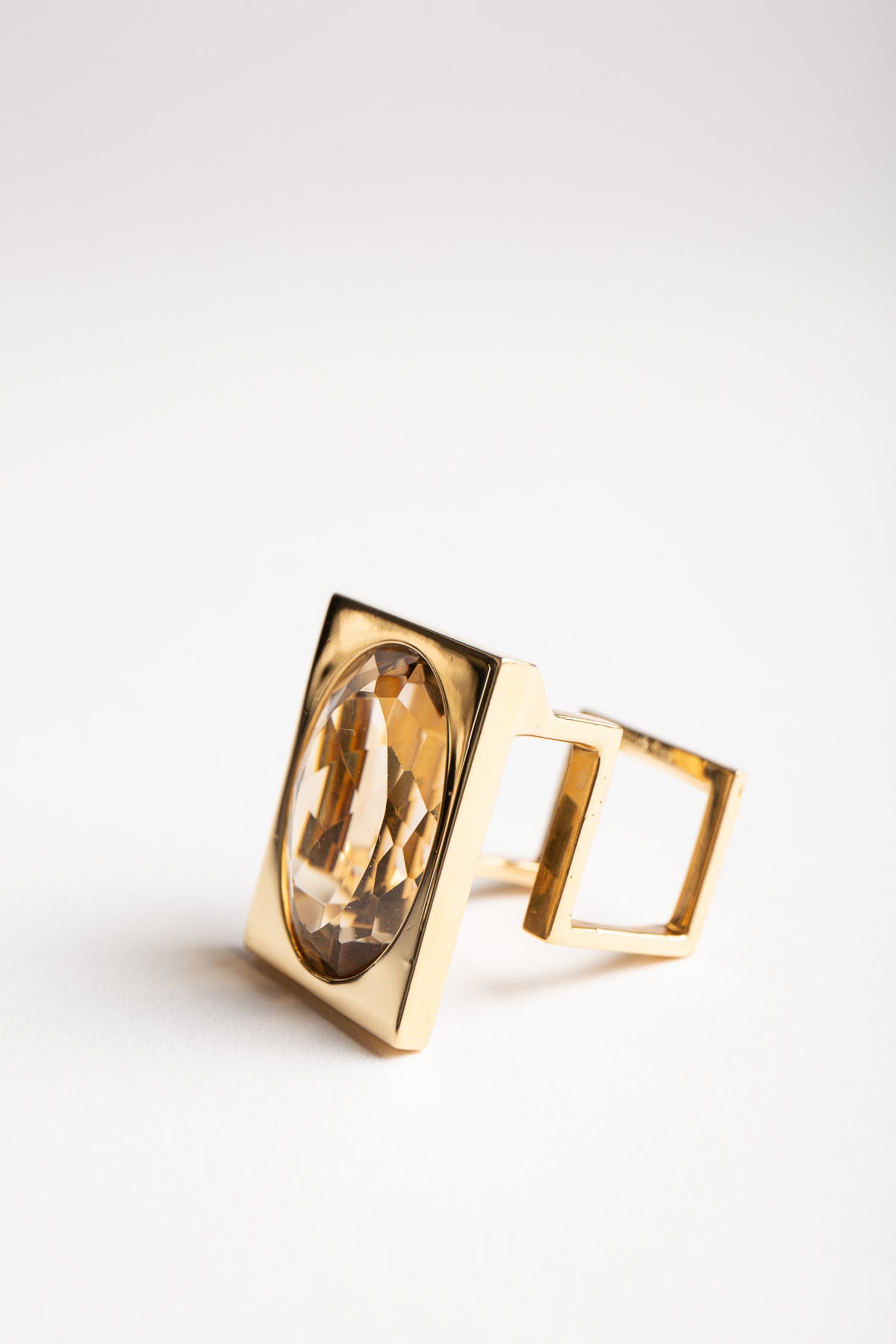 JEAN VENDOME | 1970'S RUTILATED QUARTZ RING