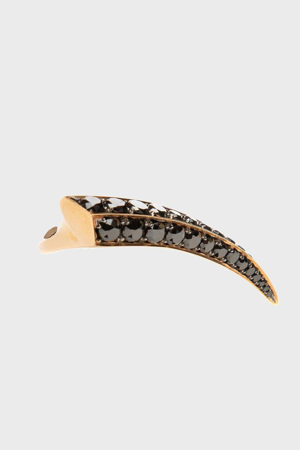 SHAUN LEANE | ROSE GOLD BLACK DIAMOND TOOTH RING