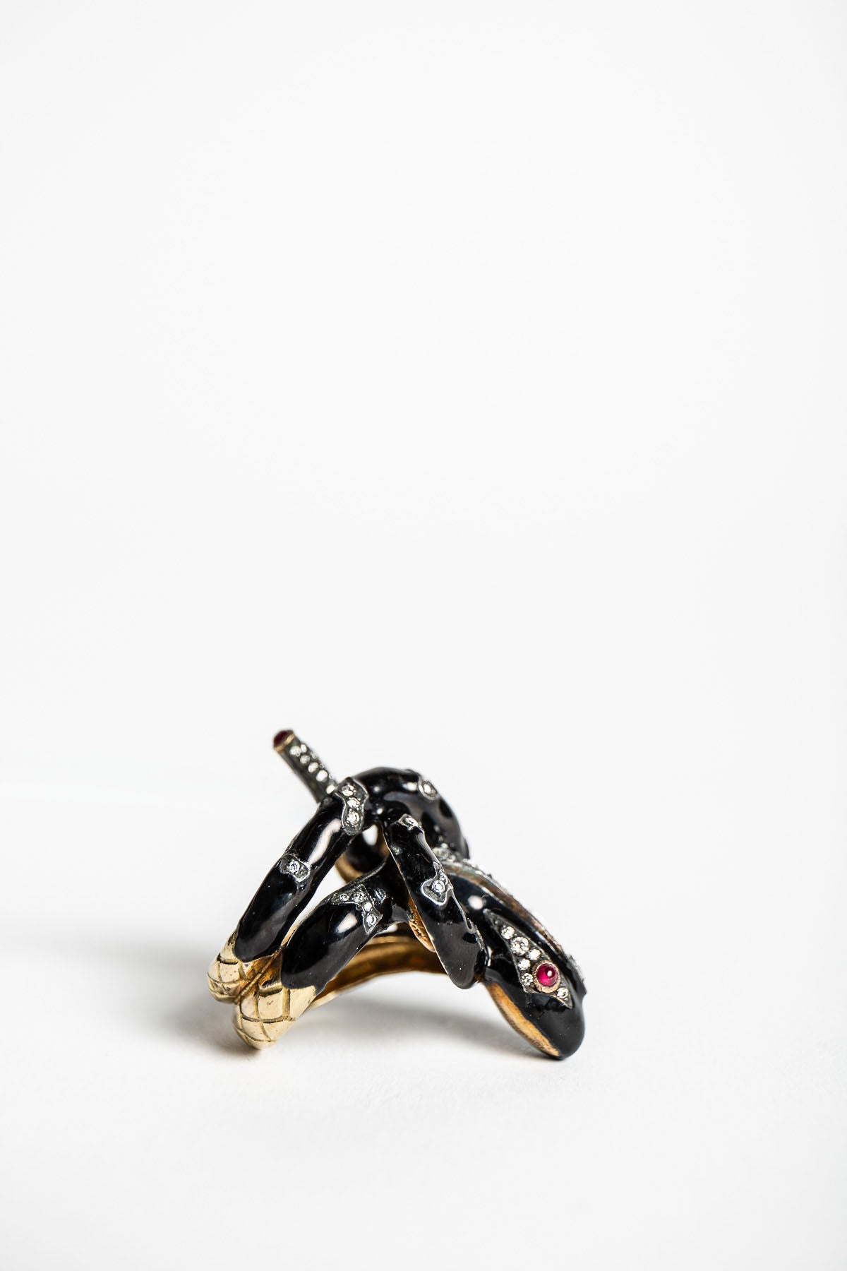 MAXFIELD PRIVATE COLLECTION | DIAMOND SNAKE RING - MAXFIELD LA