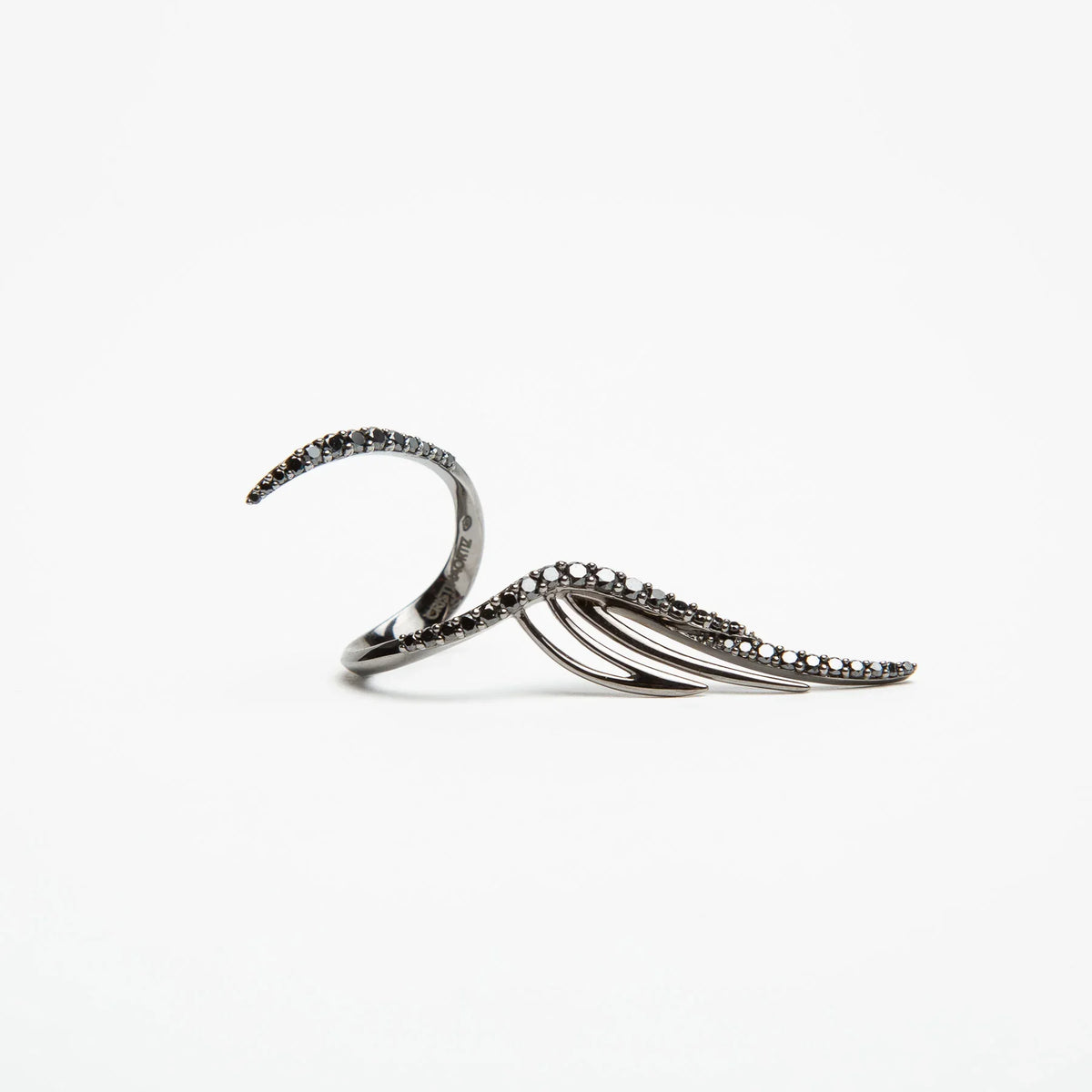 CRISTINA ORTIZ | BLACK DIAMOND WINGED RING