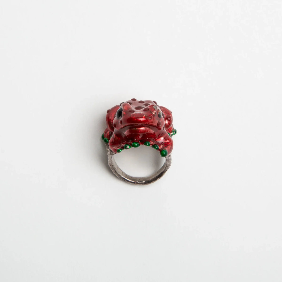DELFINA DELETTREZ | ENAMEL FROG RING