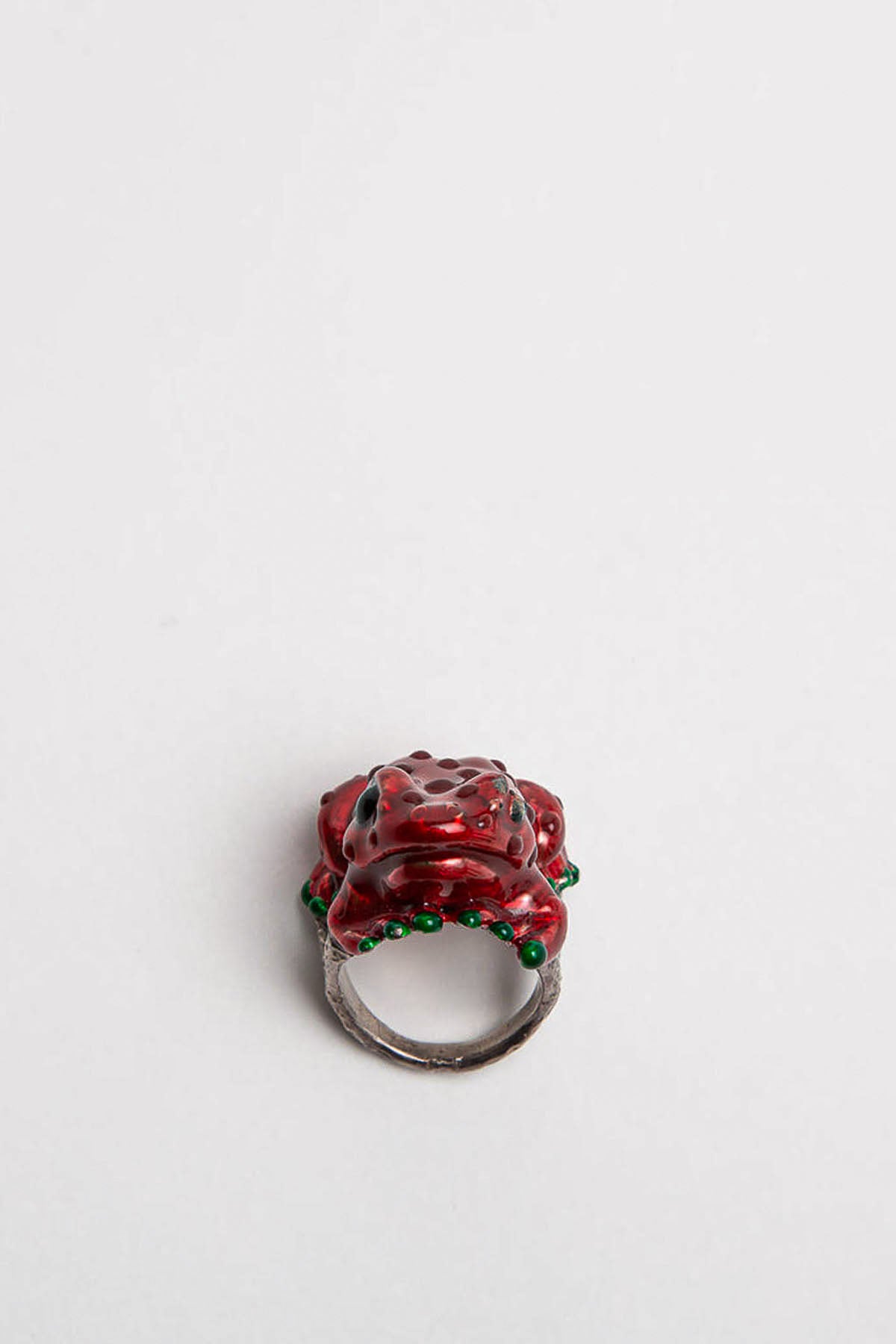 DELFINA DELETTREZ | ENAMEL FROG RING