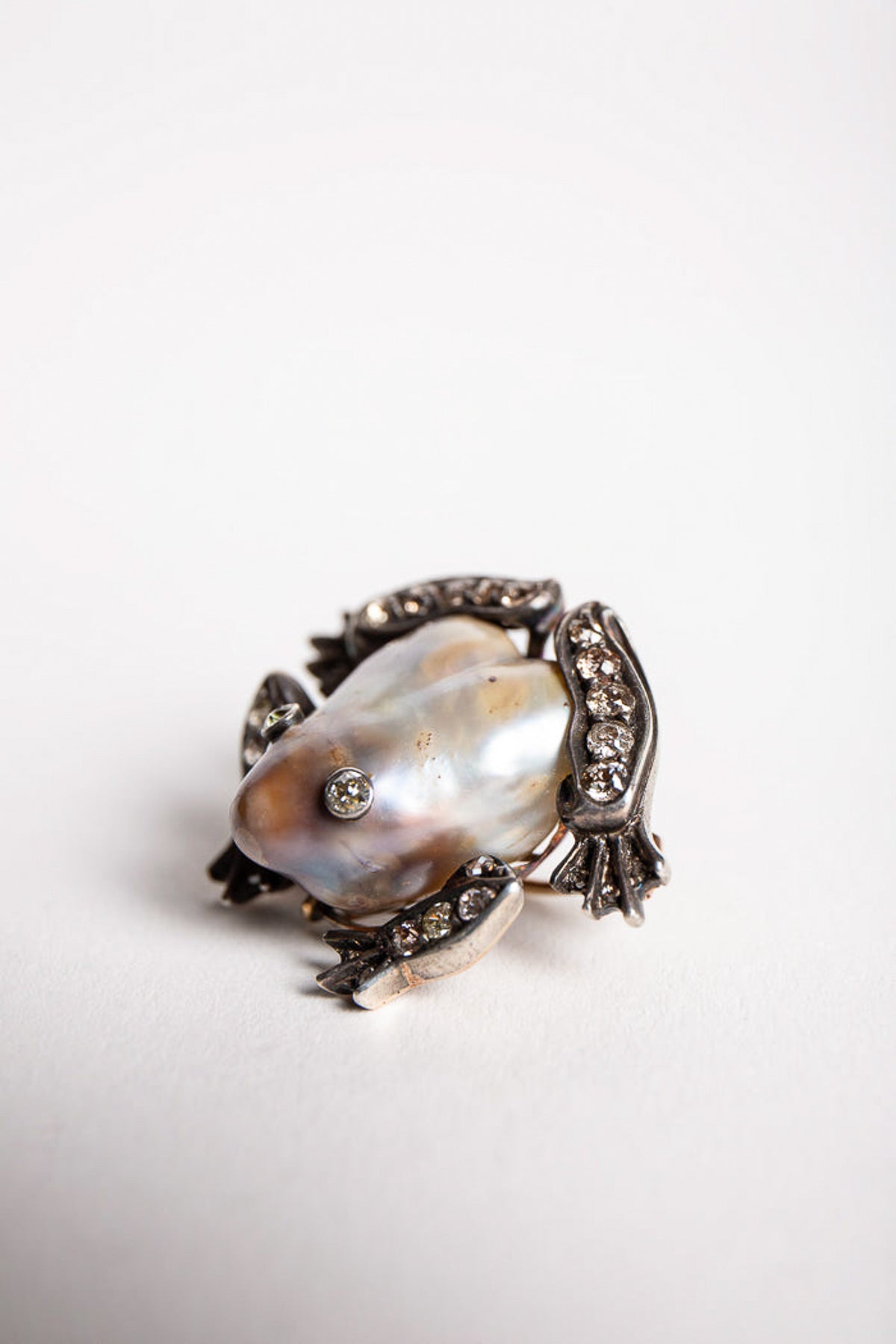 MAXFIELD PRIVATE COLLECTION | VINTAGE ABALONE SHELL FROG BROOCH