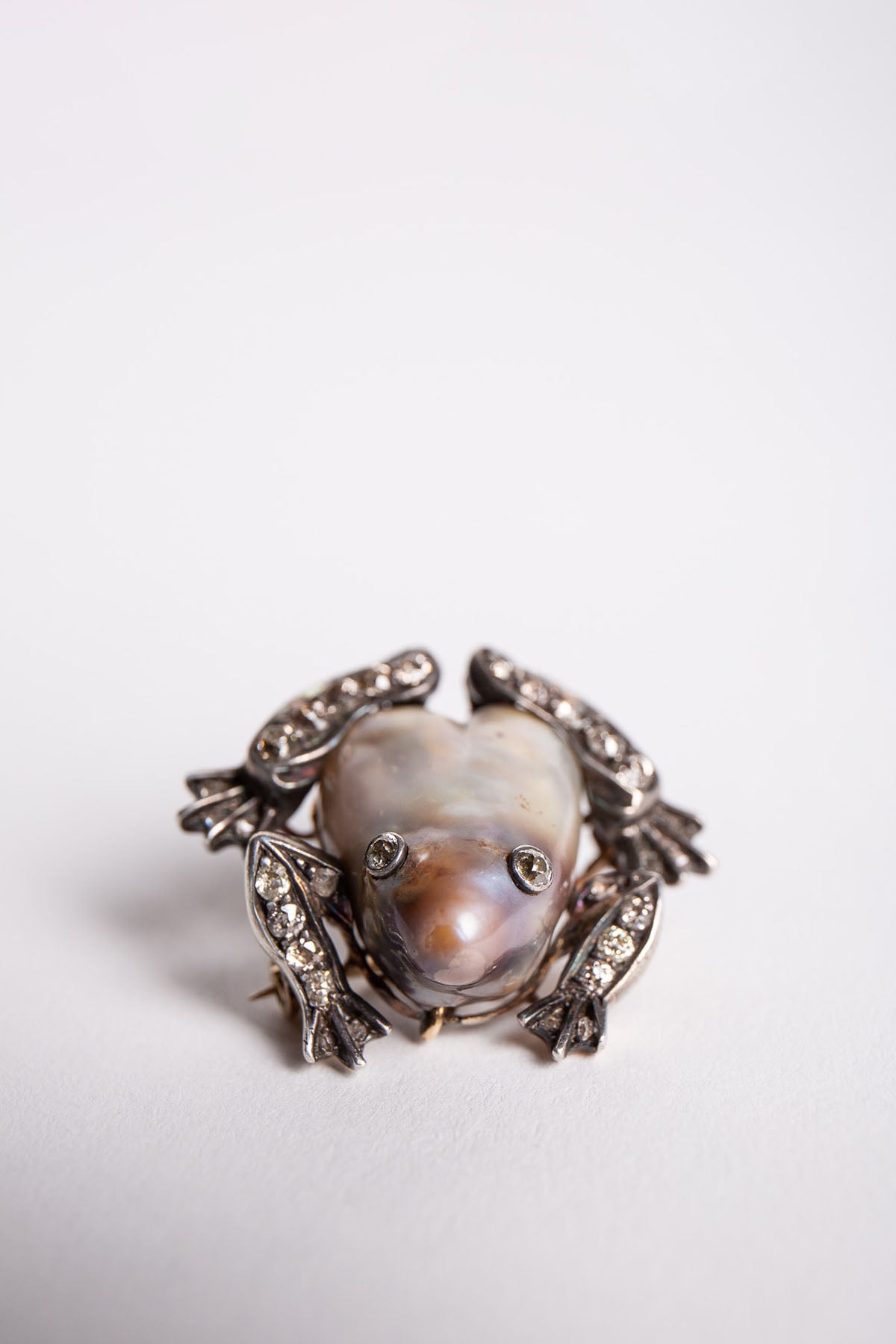 MAXFIELD PRIVATE COLLECTION | VINTAGE ABALONE SHELL FROG BROOCH