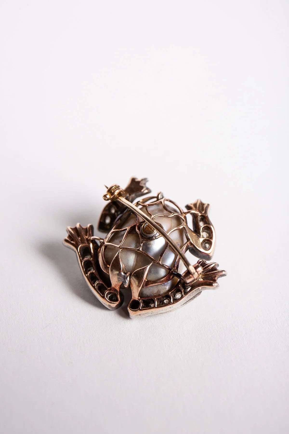MAXFIELD PRIVATE COLLECTION | VINTAGE ABALONE SHELL FROG BROOCH